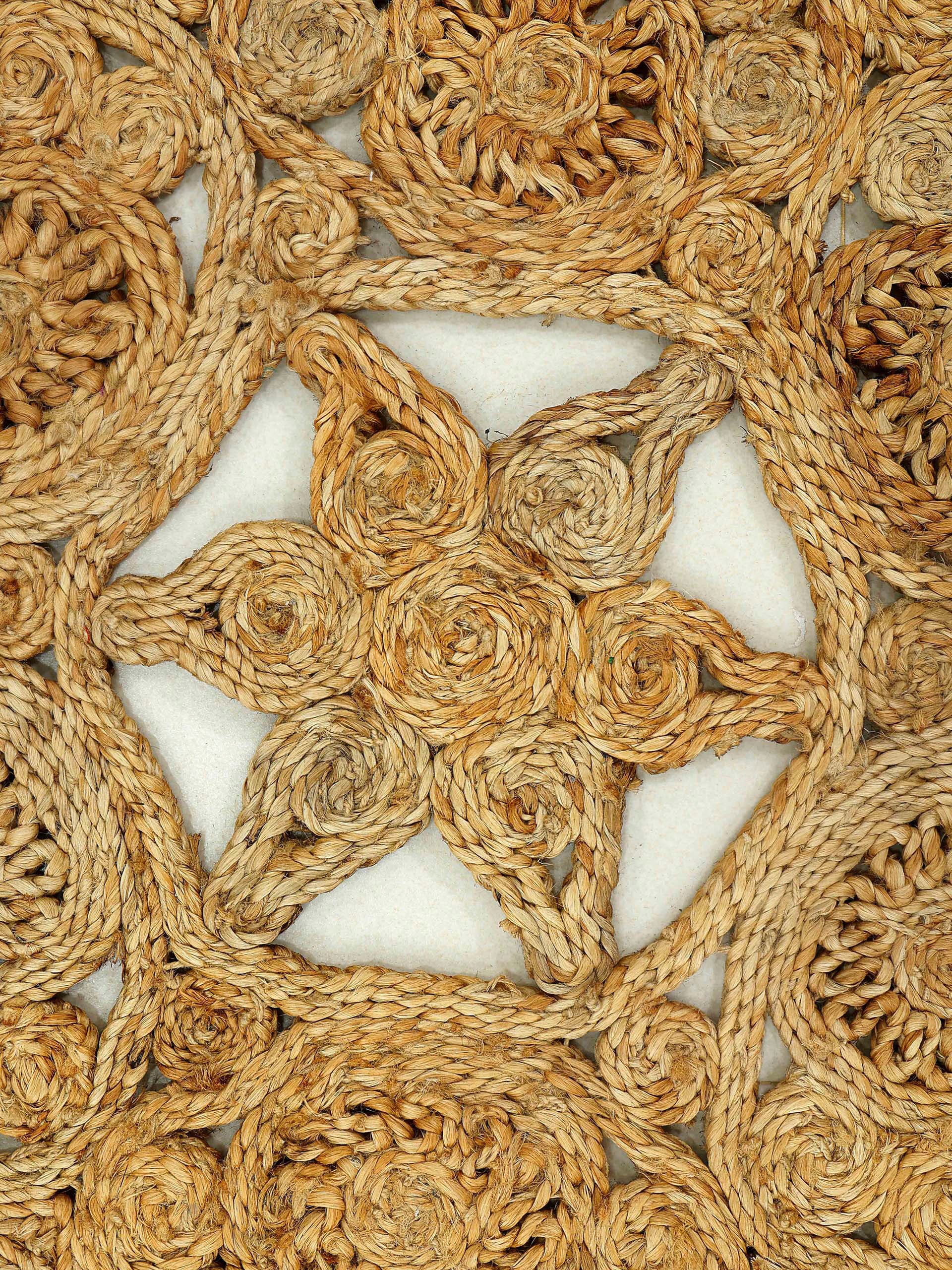 carpetfine Sisalteppich »Juteteppich Paul«, rechteckig, 13 mm Höhe, natürliches Pflanzenmaterial von Hand gewebt, Boho Style