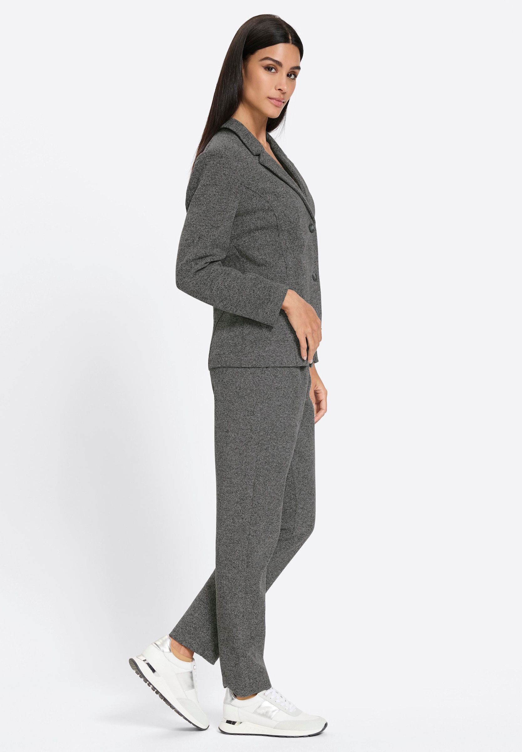 heine Business-Kostüm »Jersey-Hosenanzug Hosenanzug in Tweed-Optik«
