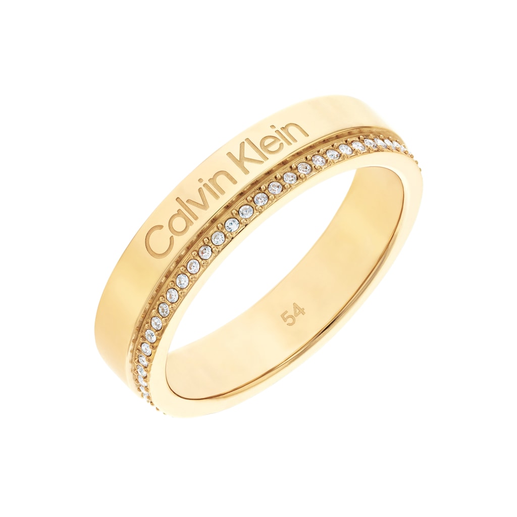 Calvin Klein Fingerring »Schmuck Edelstahl Fingerring Damenring MINIMAL LEAR«