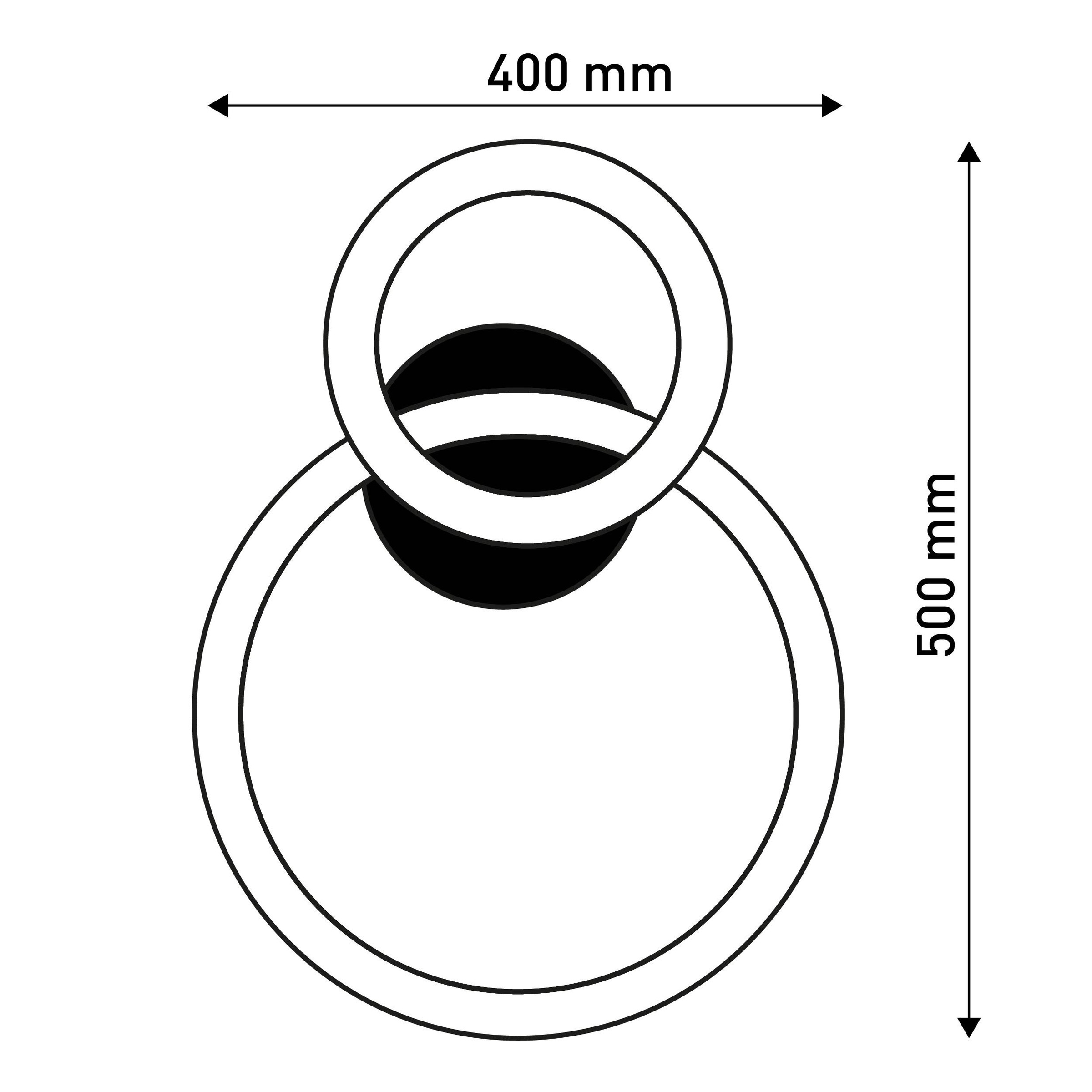 näve LED Deckenleuchte »CIRCULO« 1 Stk. Warmweiß Stufenweise dimmbar per Wandschalter