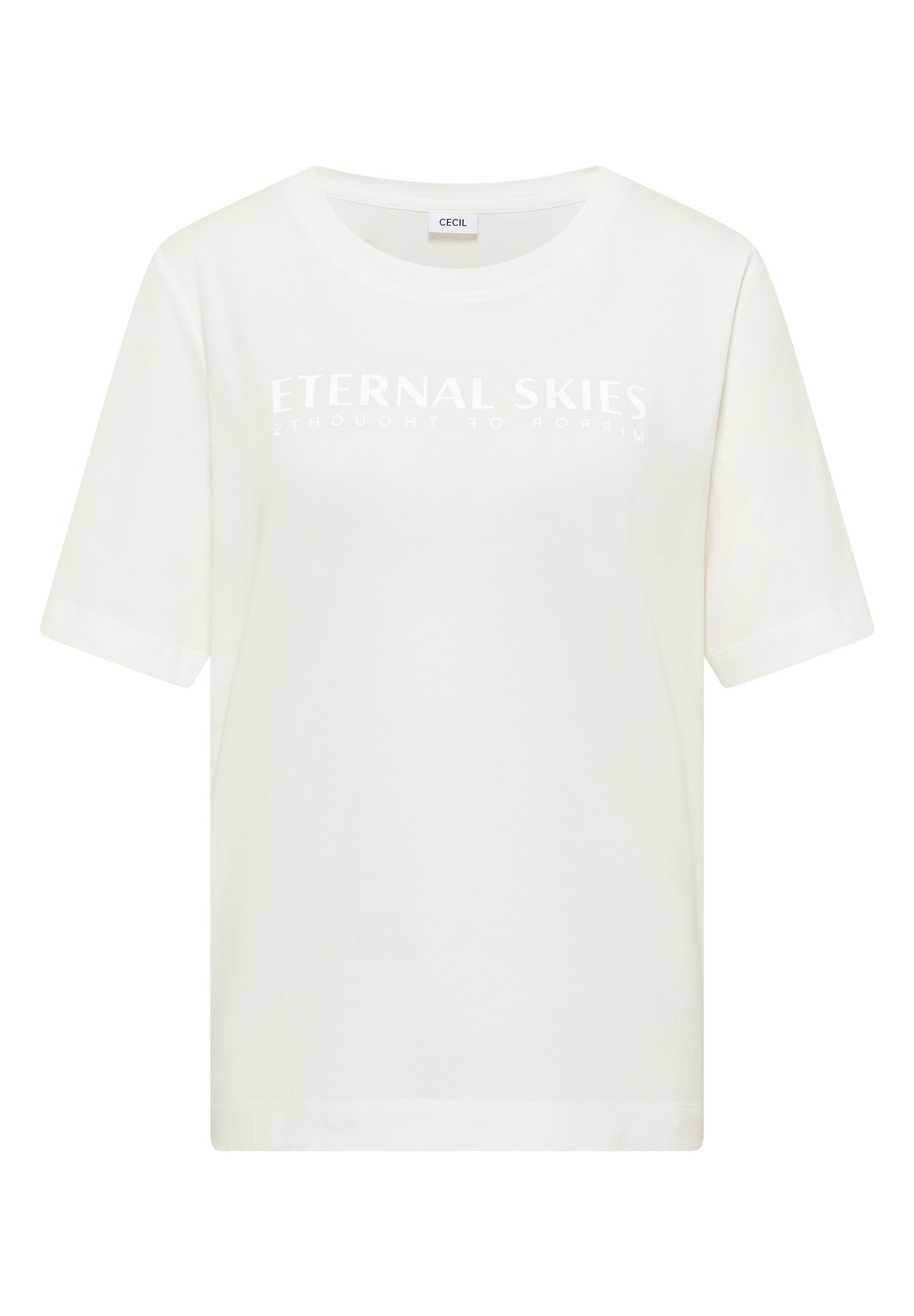 Cecil T-Shirt mit Wording Artwork