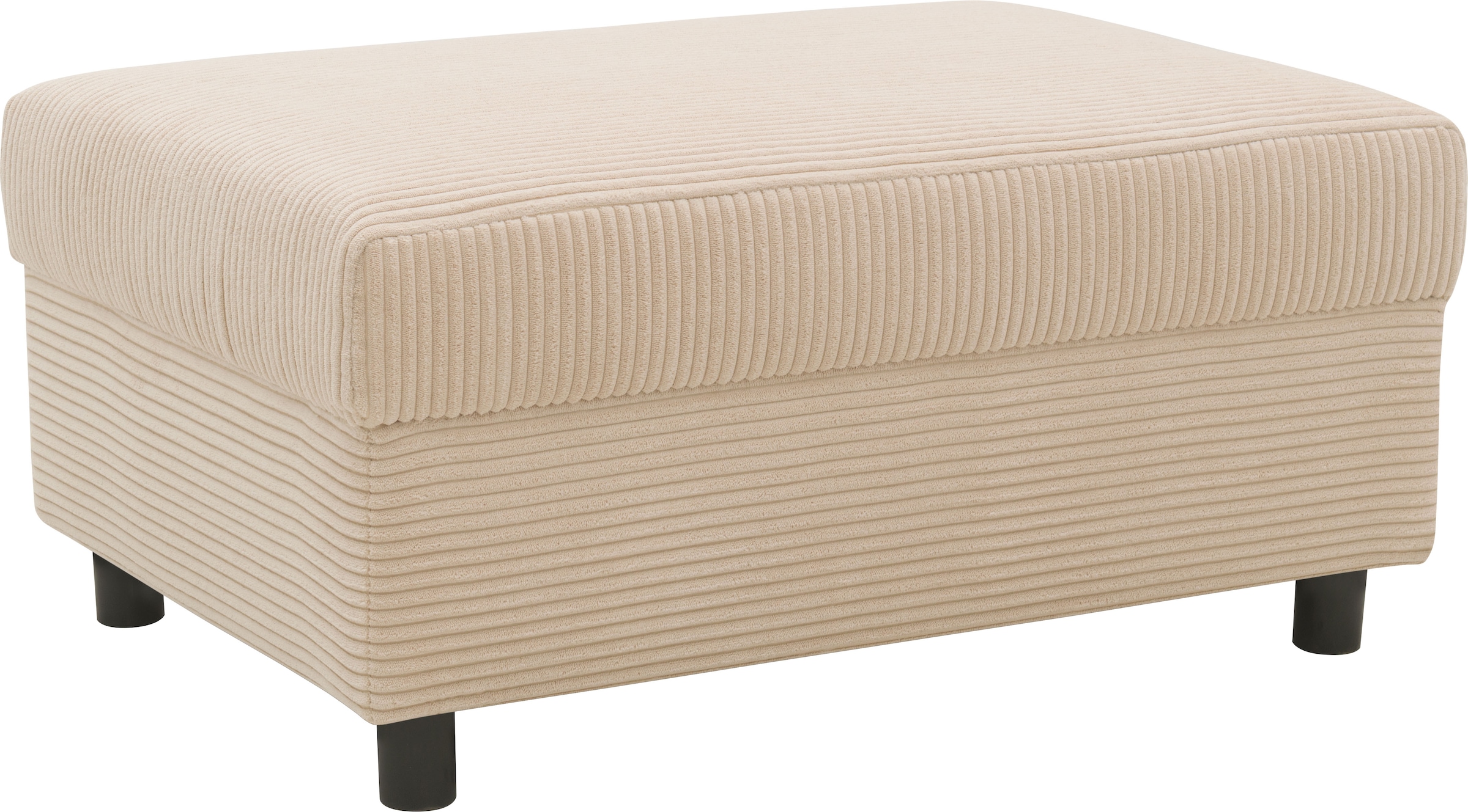 INOSIGN Polsterhocker »Turah 2 in Cord oder wasserabweisender Microfaser,«, moderner Polsterhocker, passend zum Ecksofa, B/T/H: 83/60/44 cm