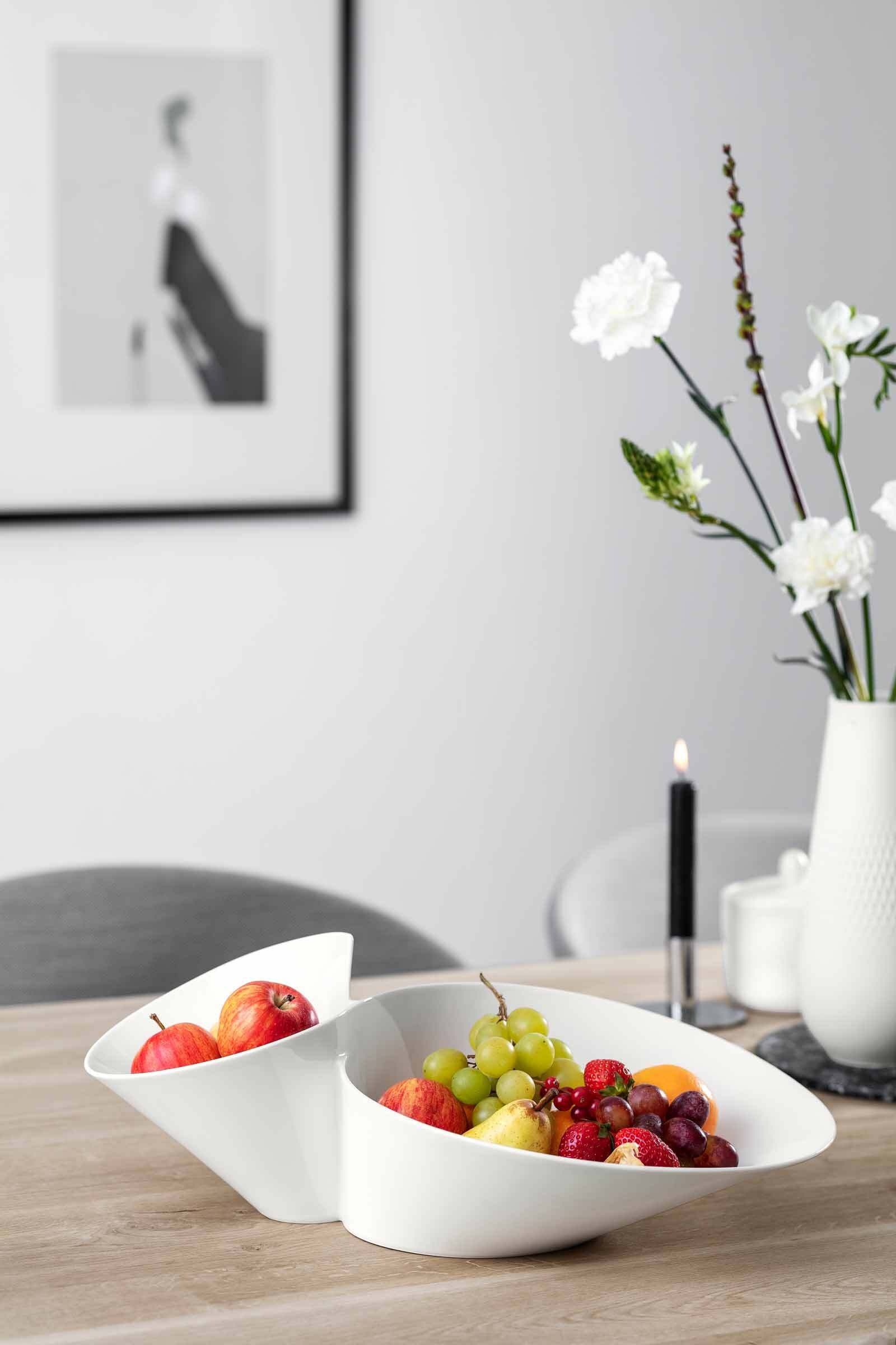Villeroy & Boch Dipschale »Eye-catcher Doppelbol NewWave 49 x 27 cm weiß«