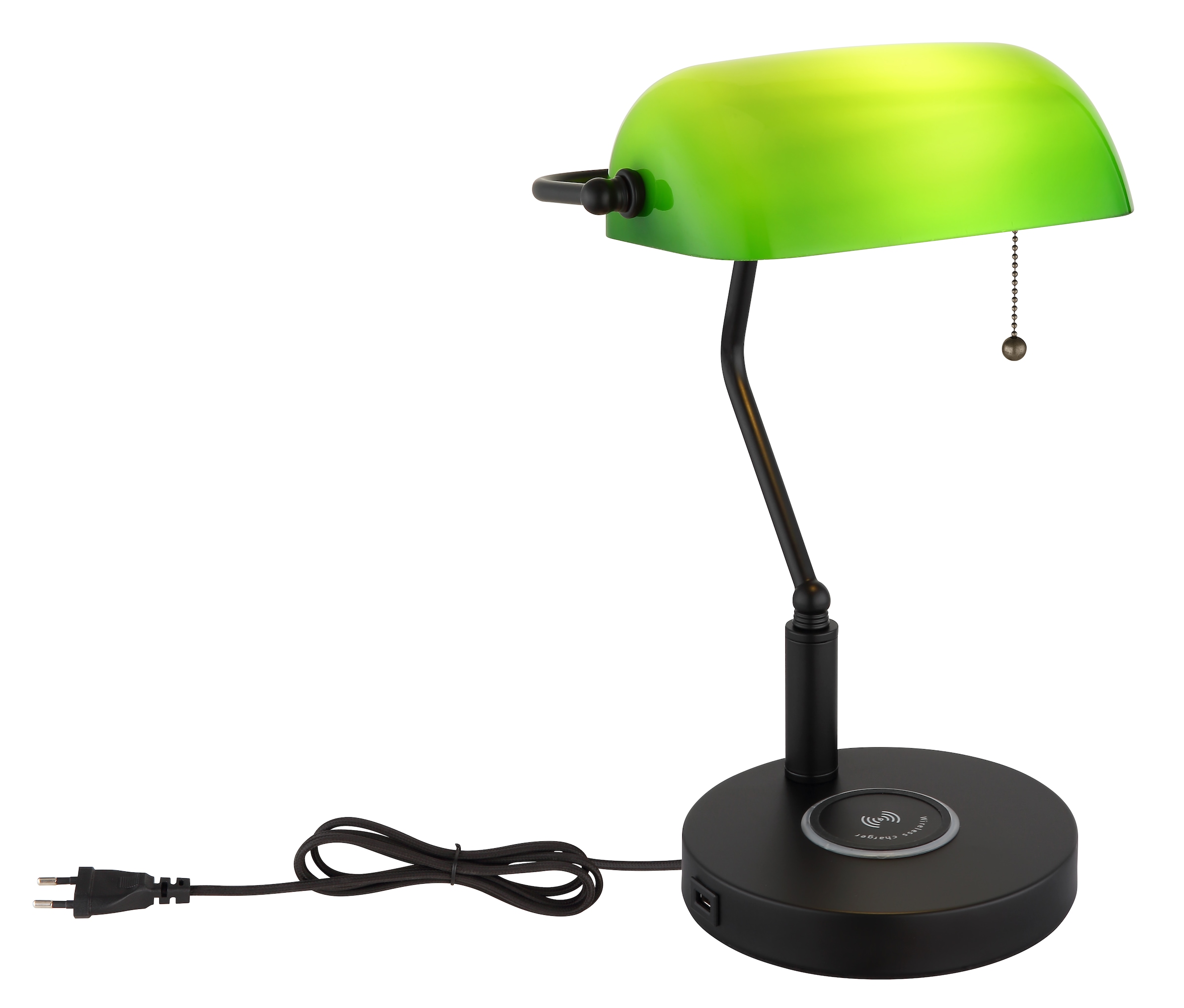 OTTO home »Eevva« E27 1 Stk. Wireless Ladefunktion, Bankerlampe, Zugschalter-Kette