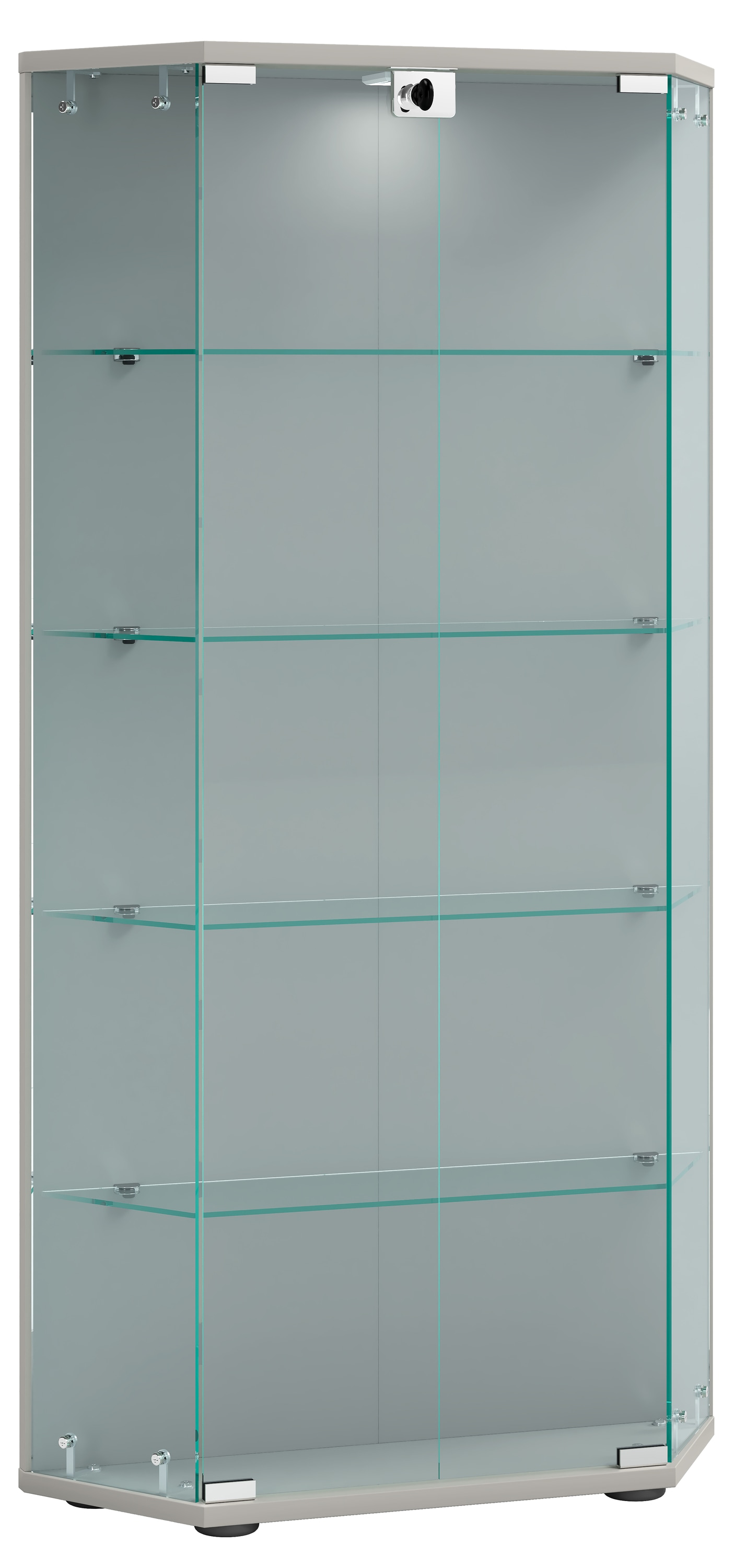 VCM Standvitrine »Holz Glas Stand Vitrine Sammelvitrine Cenila L«