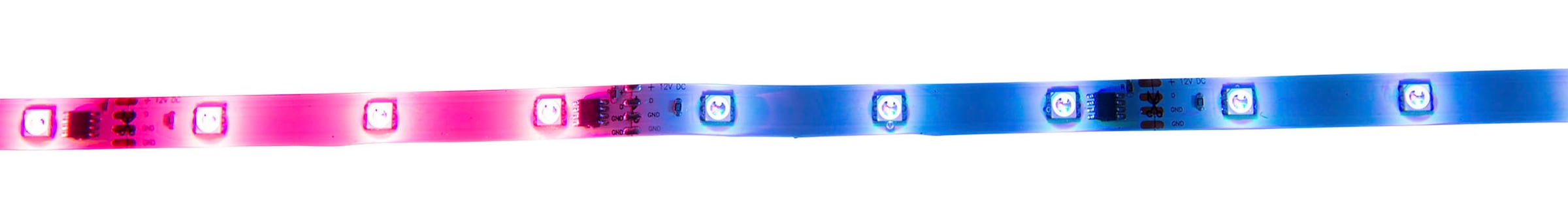 näve LED-Streifen »Stripe«, 1 St.-flammig, LED Stripe RGB, 5m, Infrarot-Fernbedienung, IP20, Dimmbar, 19W