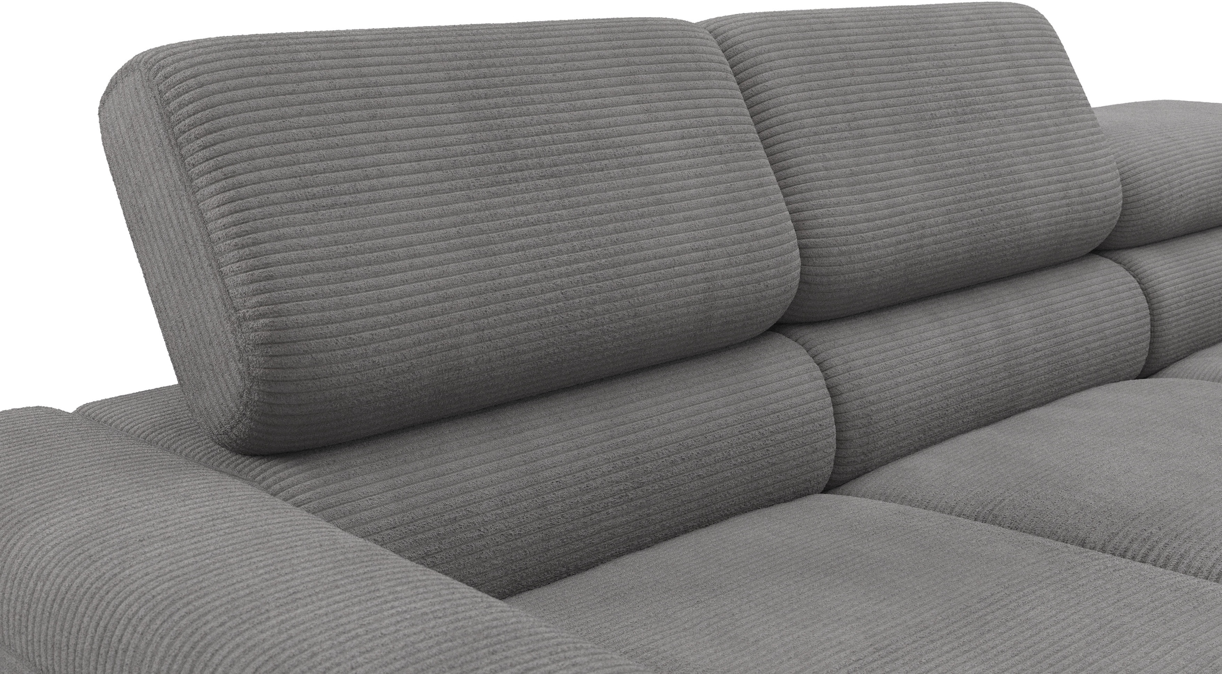 Home affaire Ecksofa »Ecksofa, L-Form,  incl. Kopfteilverstellung, Breite 258 cm« wahlweise elektrische Sitztiefenverstellung