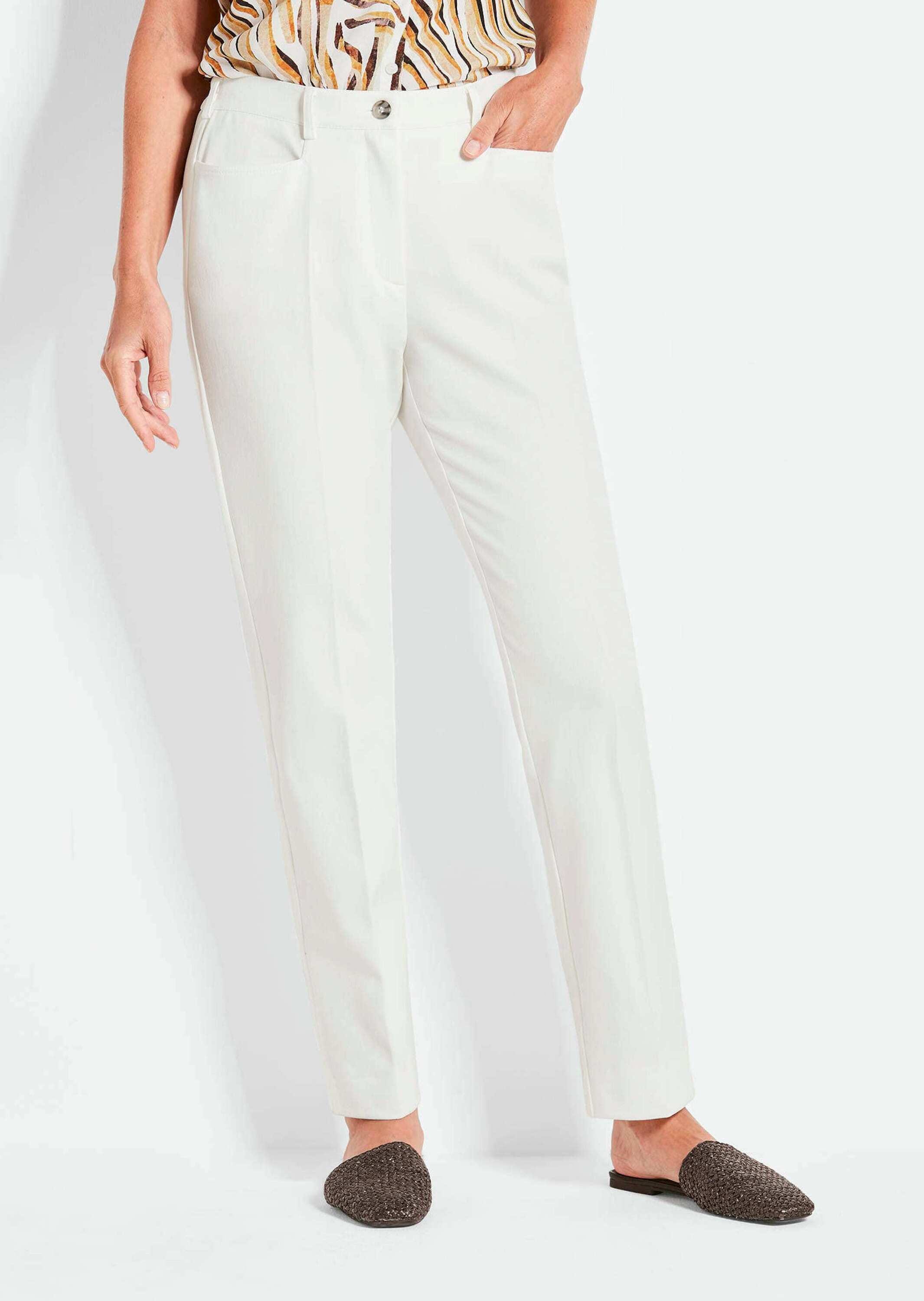 GOLDNER Stoffhose »Kurzgröße Bauchweghose Adelina mit Formbund«