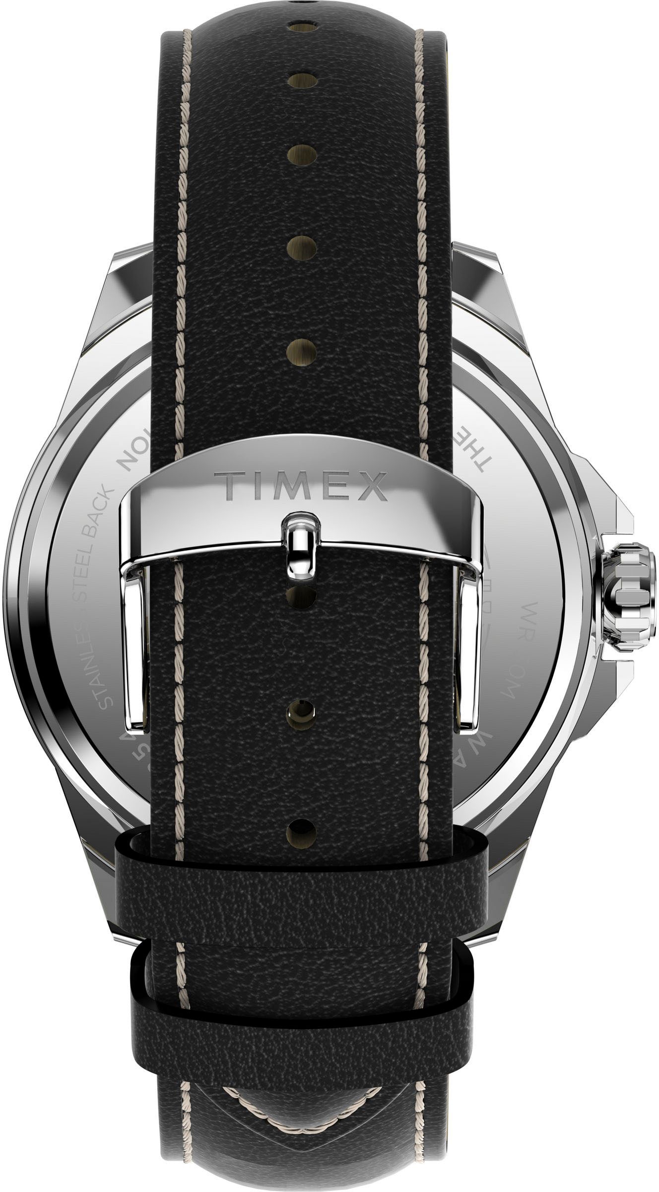 Timex Quarzuhr »ESSEX« Armbanduhr, Herrenuhr,Lederarmband,Datum, Leuchtzeiger