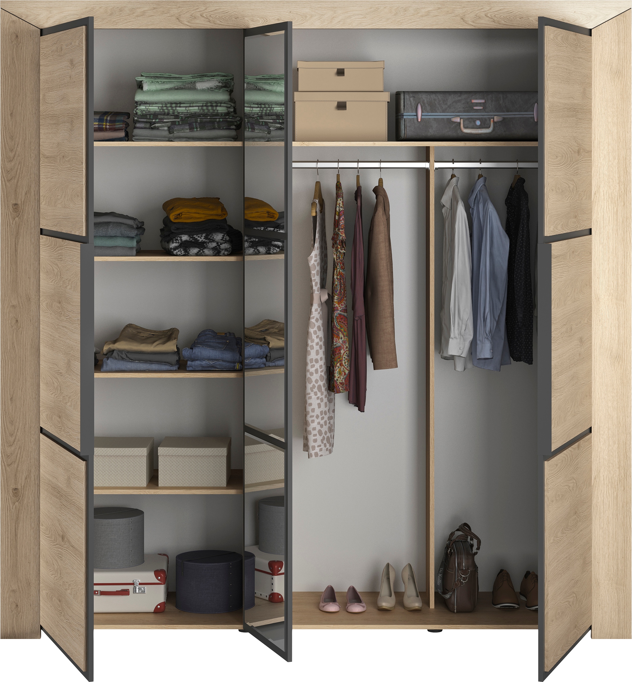 Gami Kleiderschrank »Kleiderschrank 3 Türen, Kinderkleiderschrank« In 2 Farben erhältlich