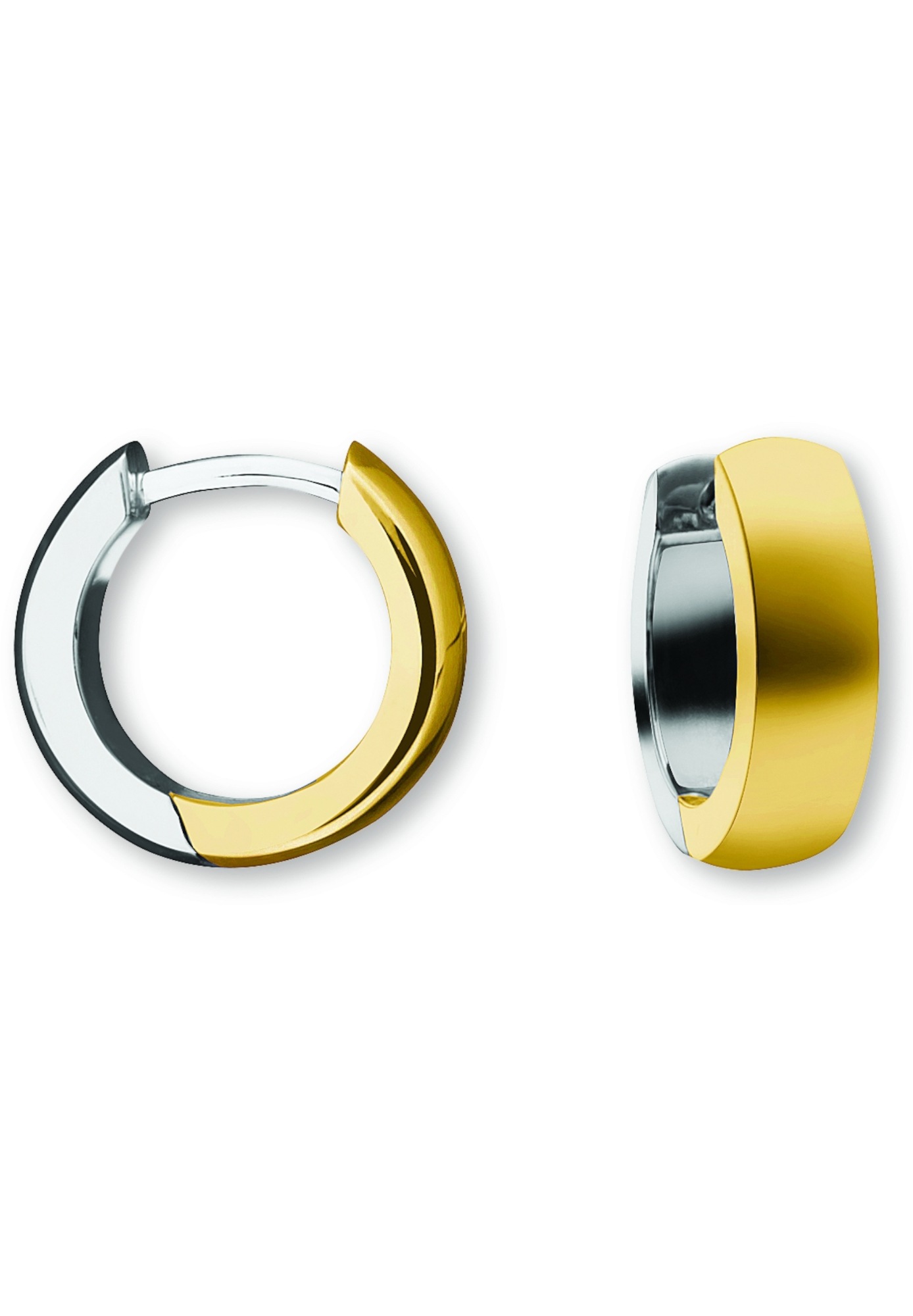ONE ELEMENT Paar Creolen »Ohrringe  Creolen aus 333 Gelbgold Ø 12,0 x 4,0 mm«