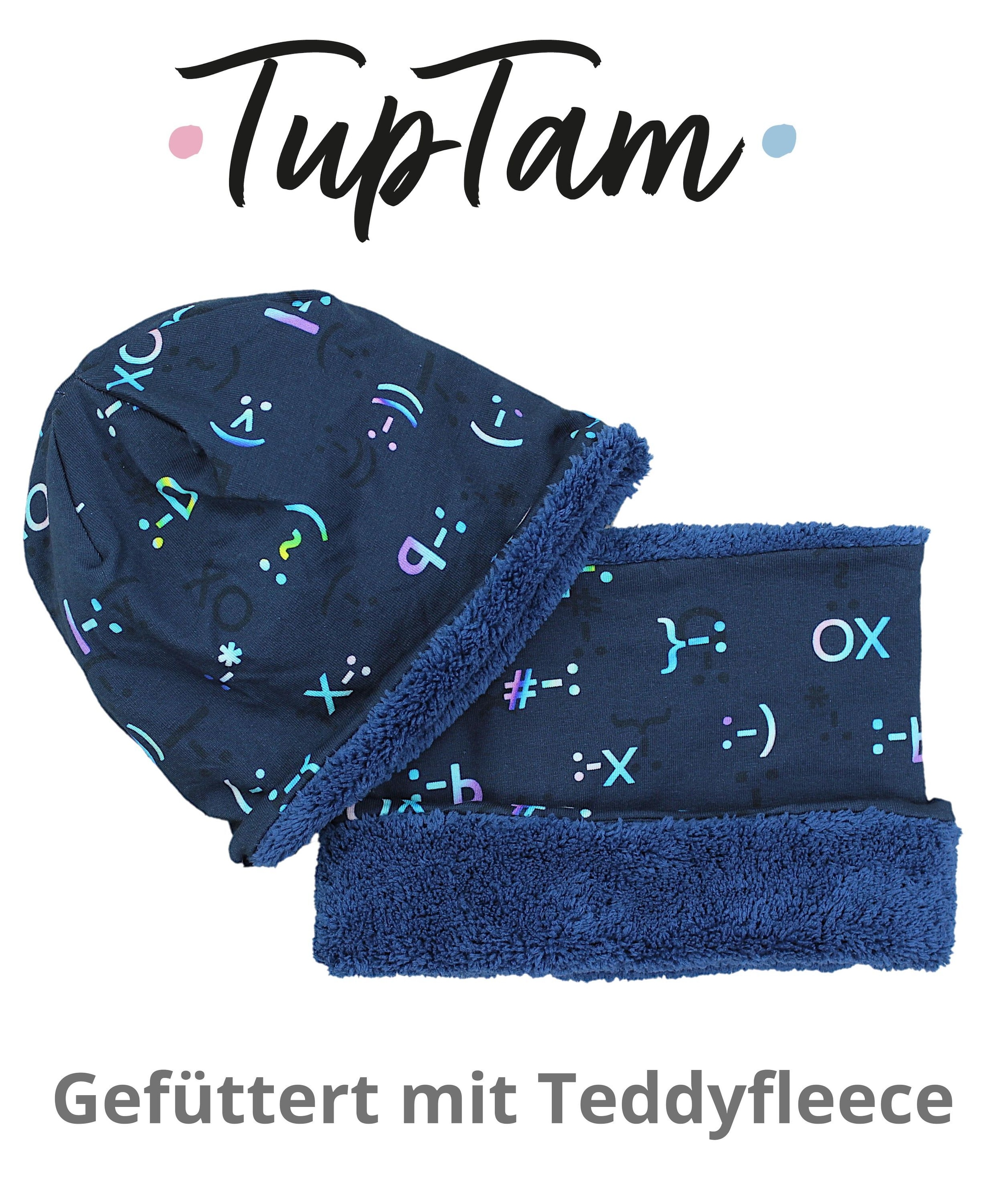 TupTam Beanie »Mütze Unisex Set Kinder Beanie Mütze Schlauchschal«