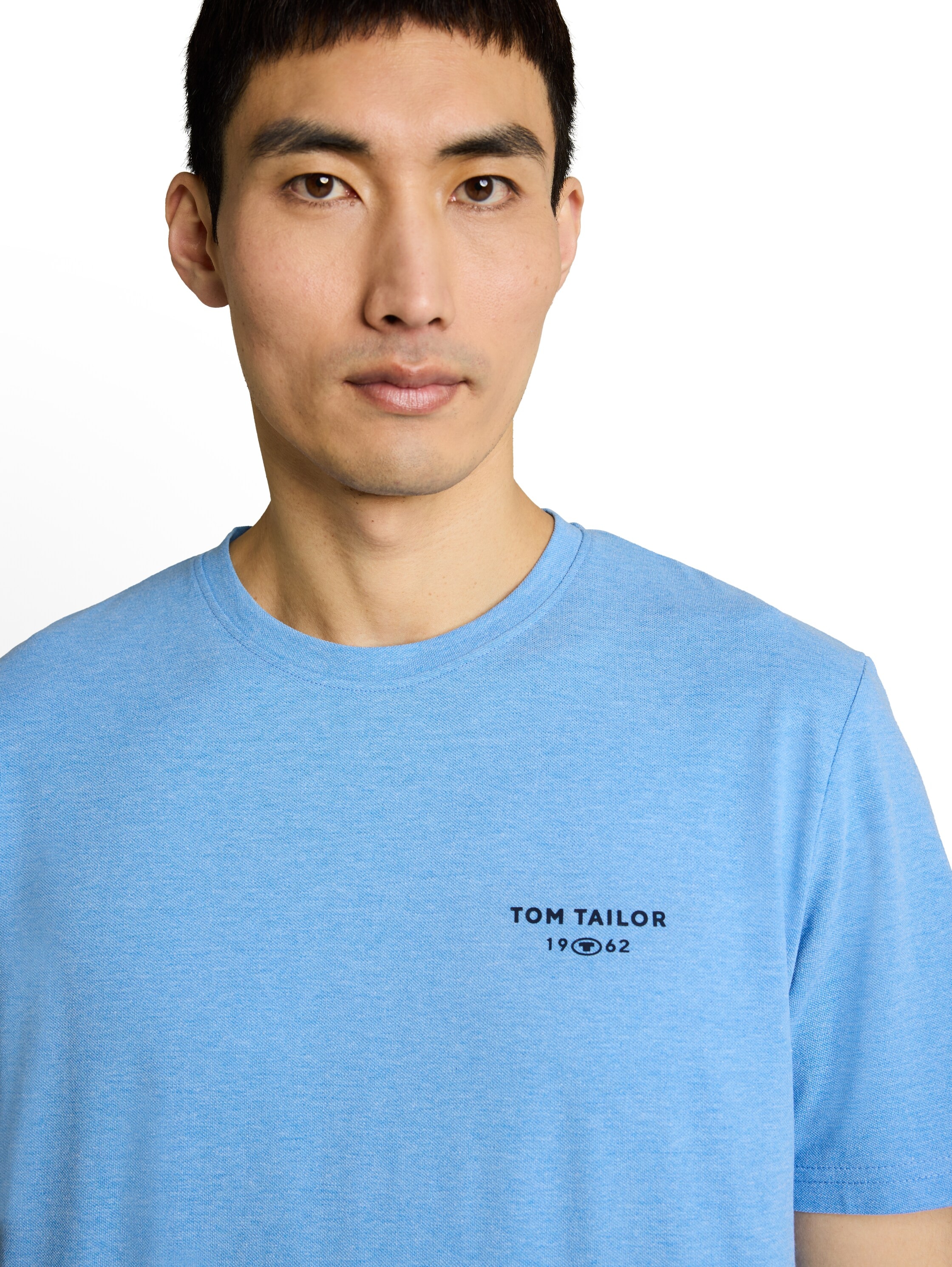 TOM TAILOR Kurzarmshirt Sommershirt mit kleinem Logo-Print