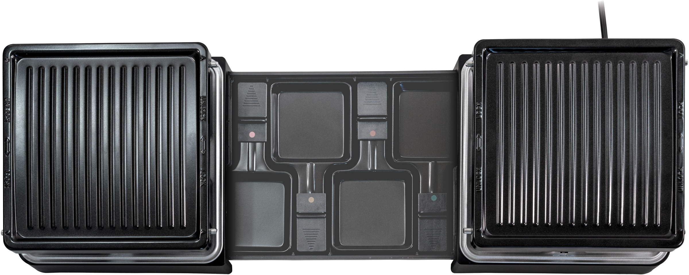 Unold Raclette »48755 RACLETTE Extendable« 8 Stk. Raclettepfännchen 1.300 W