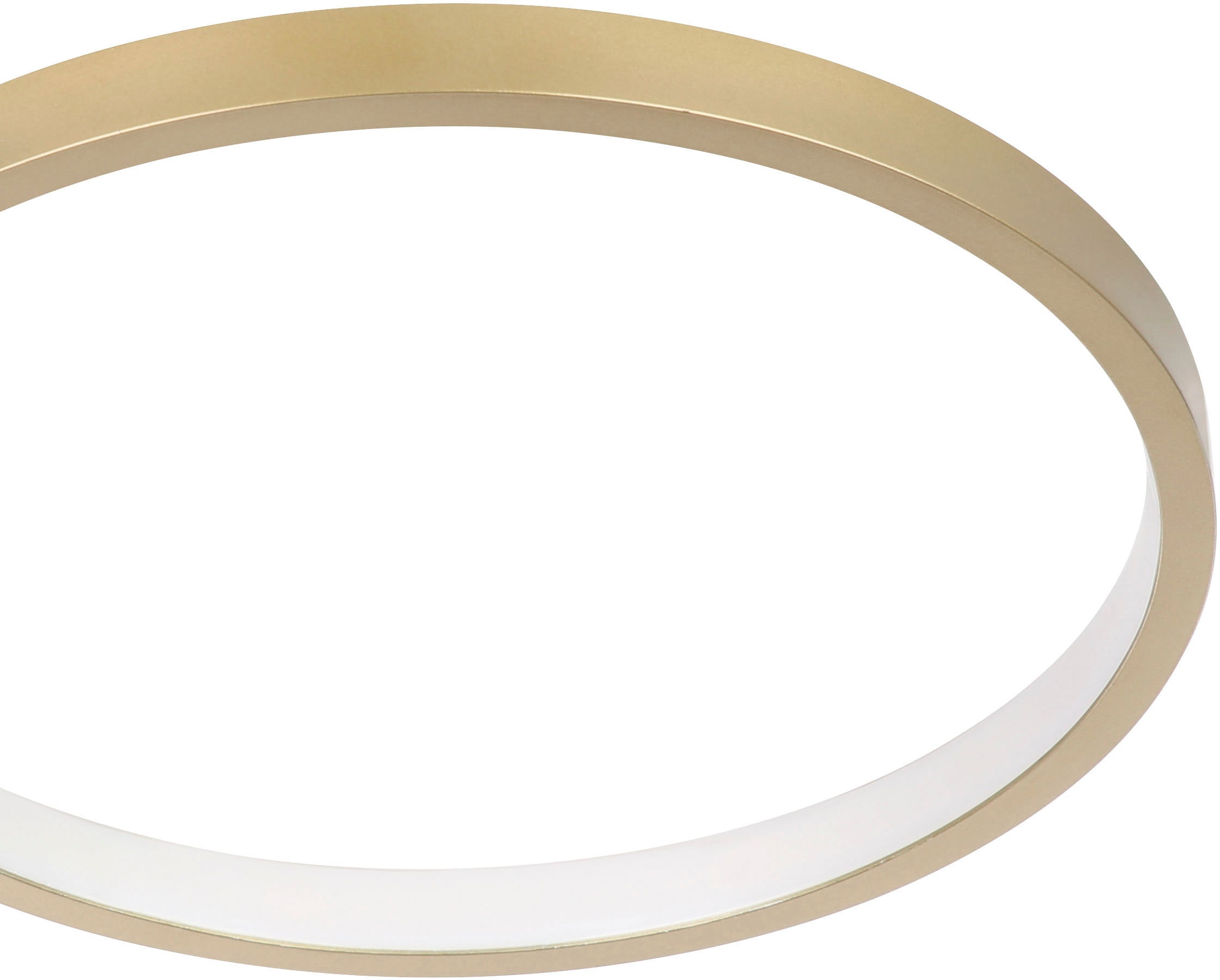 EGLO LED-Deckenleuchte »GAFARES« in gold und weiß aus Alu, Stahl / inkl. LED fest integriert - 15 Watt