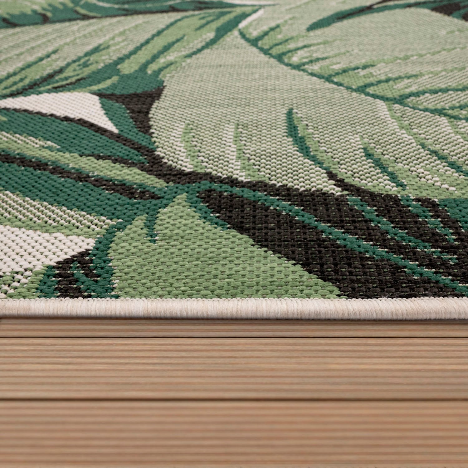 Paco Home Teppich »Ostende 551«, In- kaufen Outdoor geeignet online und Palmenblätter, rechteckig, Flachgewebe, Motiv