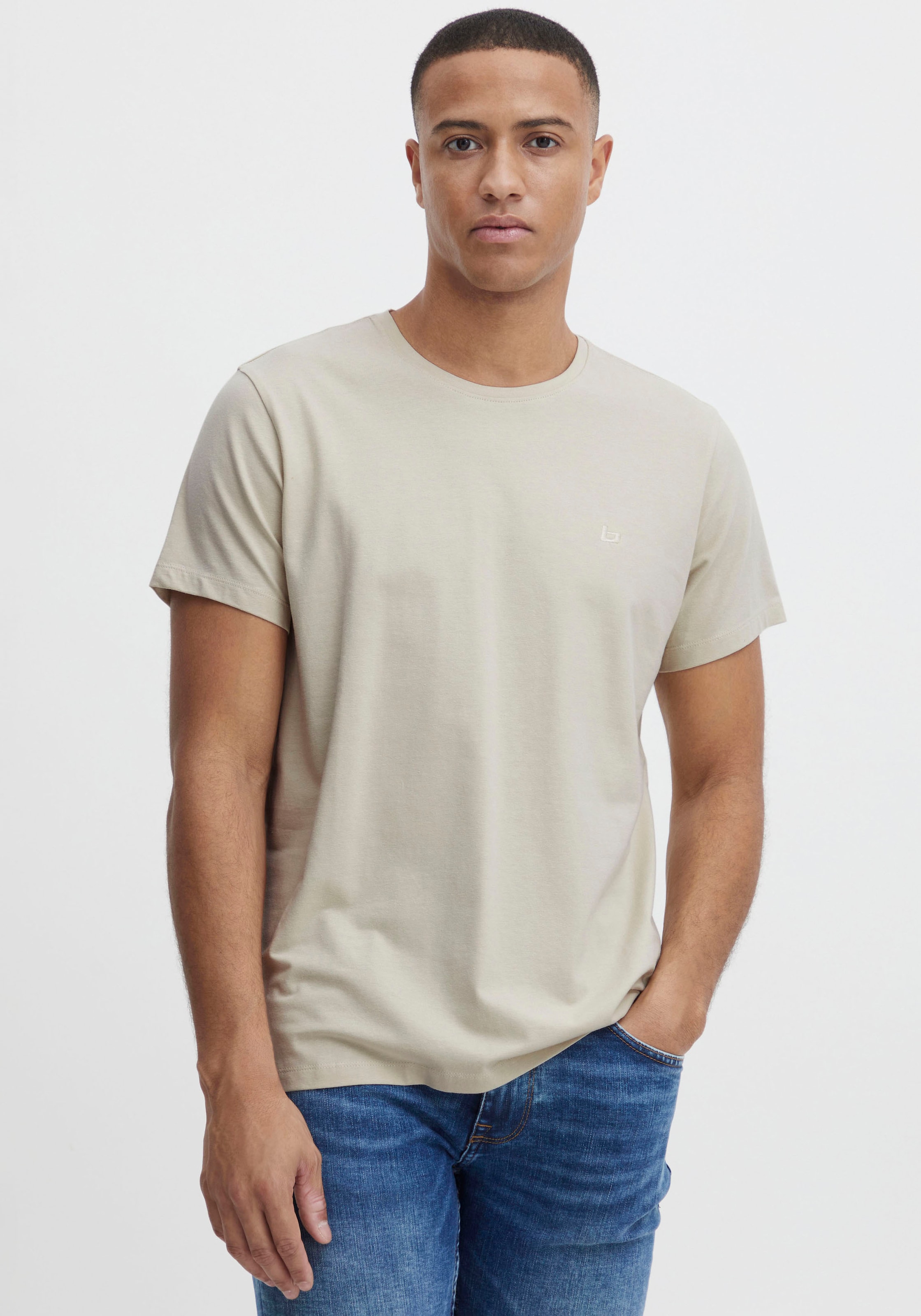 größter Versandhandel für Mode Blend 2-in-1-Langarmshirt »BL crew« T-shirt bei ♕ BHDinton
