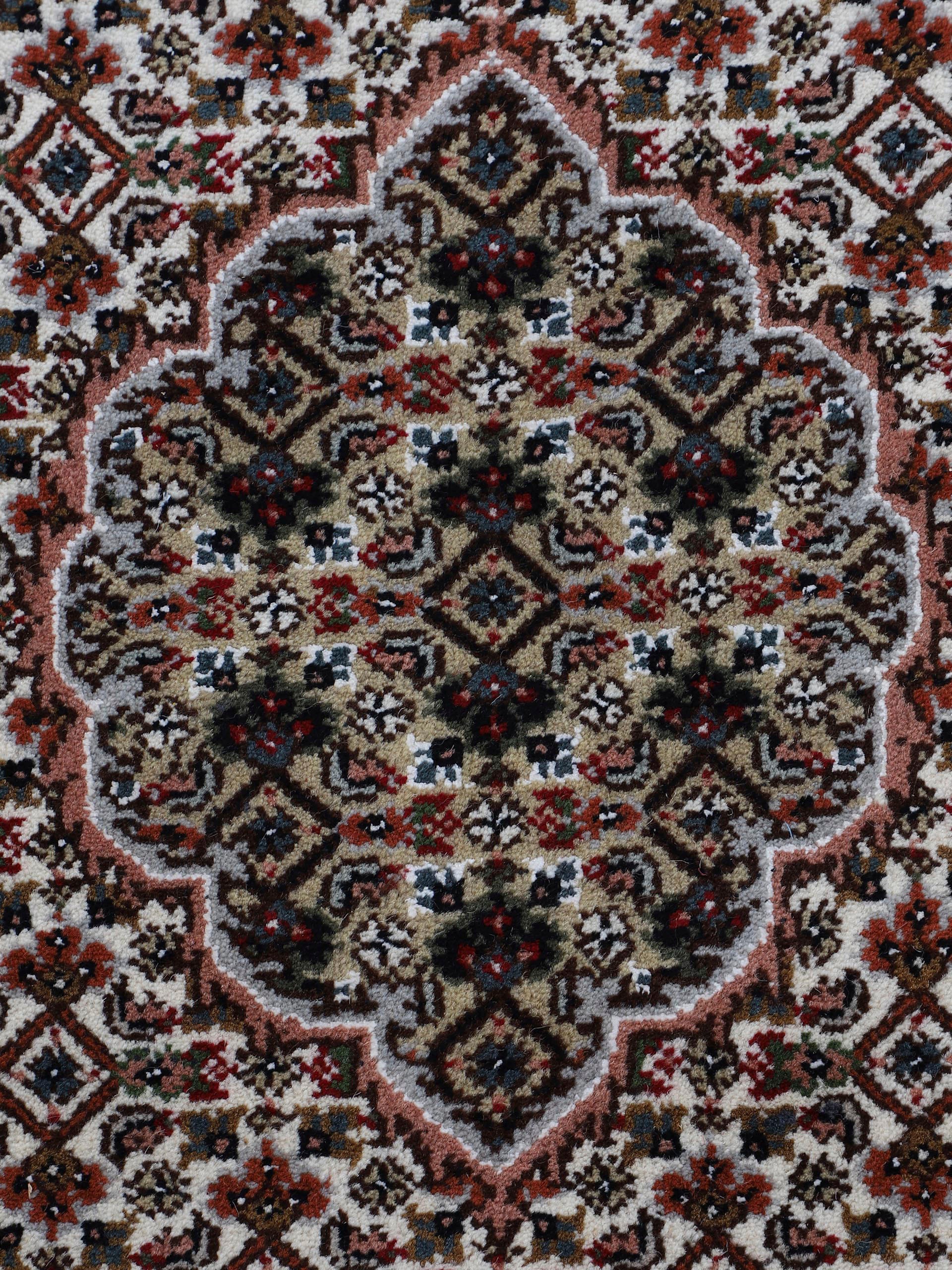 Woven Arts Orientteppich »Tabriz Mahi,  auch als Läufer«, rechteckig, 15 mm Höhe, handgeknüpft, Wohnzimmer, reine Wolle