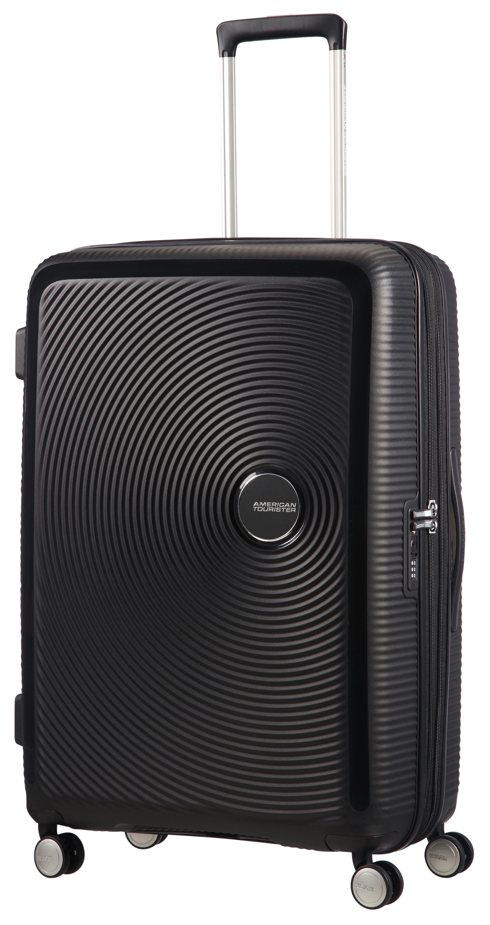 American Tourister® Hartschalen-Trolley »SOUNDBOX, in verschiedenen Farben und Größen«, 4 Rollen, Reisekoffer Trolley Aufgabegepäck TSA-Zahlenschloss Volumenerweiterung