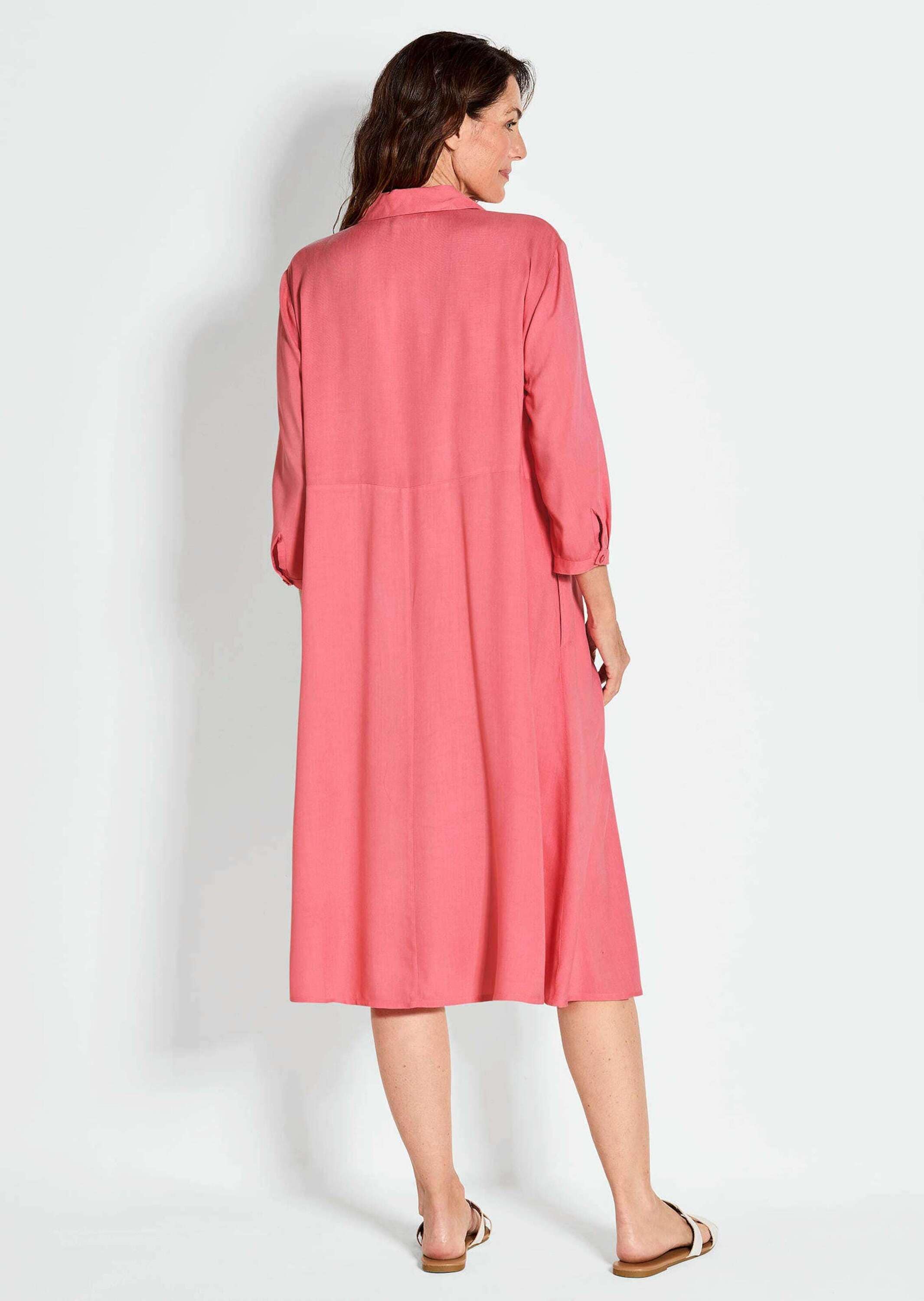 GOLDNER Sommerkleid »Luftiges Hemdkleid mit Knopfleiste, Midi«