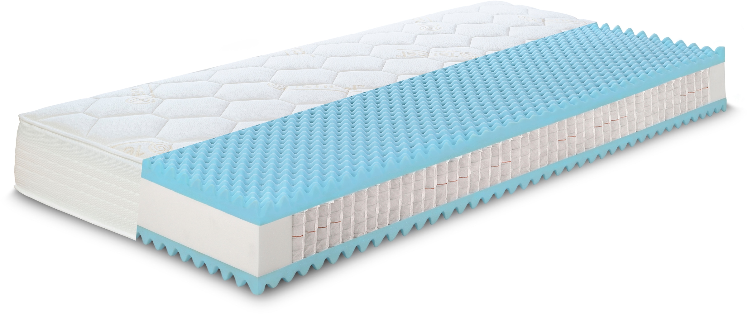 Hemafa Taschenfederkernmatratze "Opal TFK 500" 21 cm hoch Raumgewicht: 35 kg/m³ 1-tlg., 1 Stk. tlg.