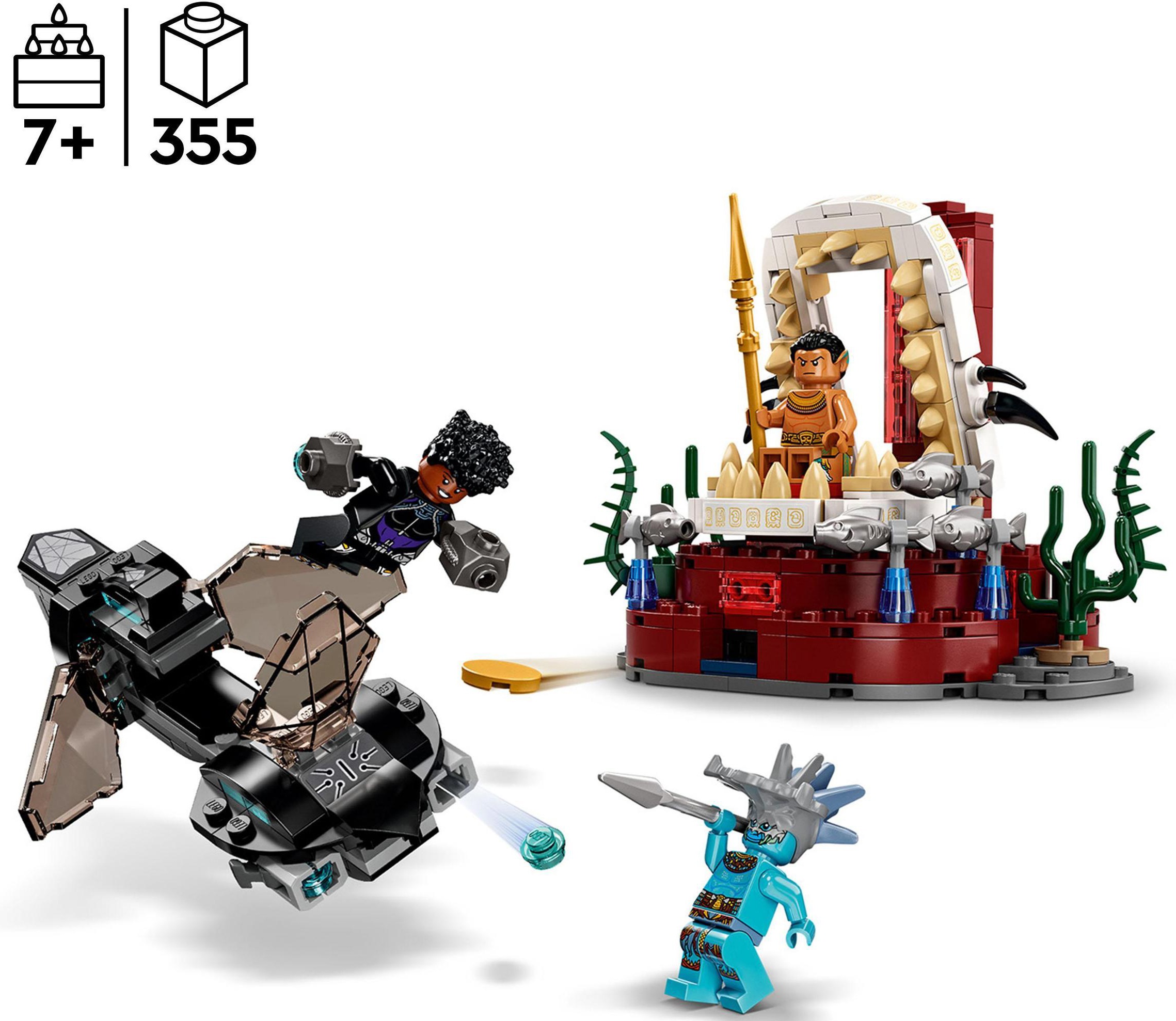 LEGO® Konstruktionsspielsteine »König Namors Thronsaal (76213), LEGO® Marvel«, (355 St.), Made in Europe