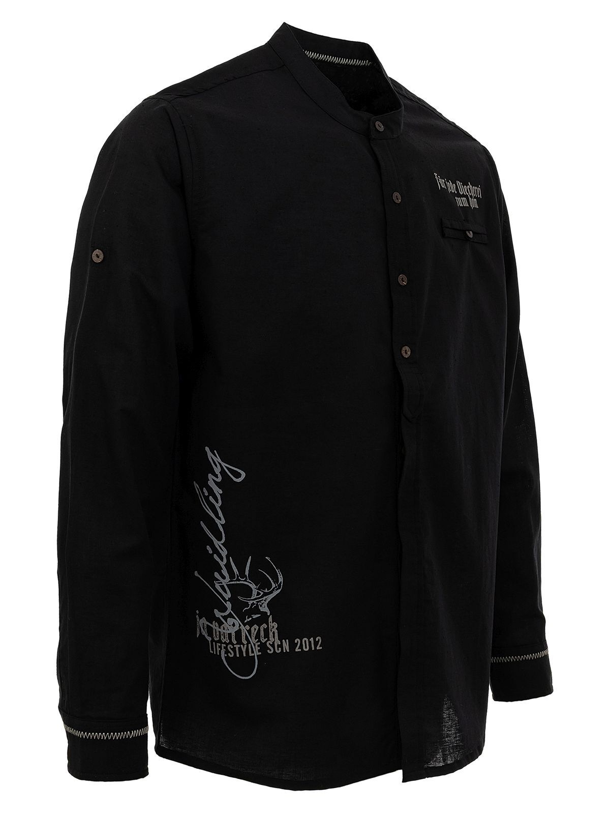 Hangowear Langarmhemd »Stehkragenhemd JEFF DAVIS«