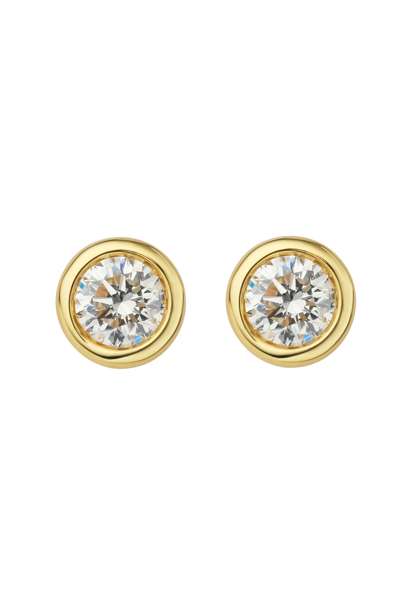 ONE ELEMENT Paar Ohrstecker »0.40 ct Diamant Brillant Zarge Ohrringe  Ohrstecker aus 585 Gelbgold«
