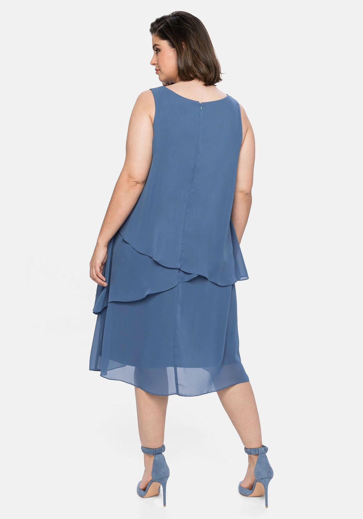 Sheego Cocktailkleid »Cocktailkleid im Lagenlook«