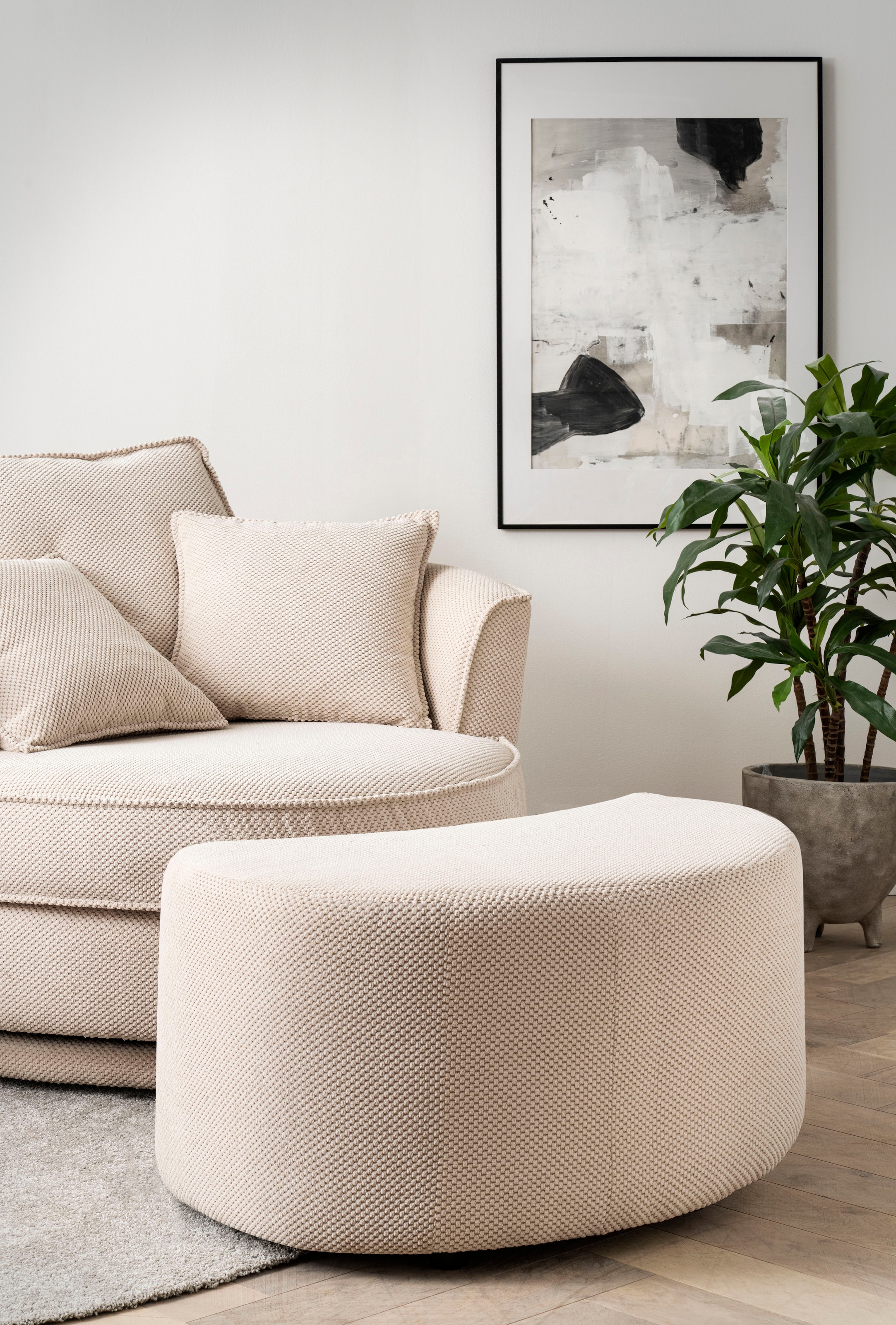 Home affaire Hocker »MAISIE« passende Ergänzung zum Drehsessel MAISIE, in 3 Farben lieferbar