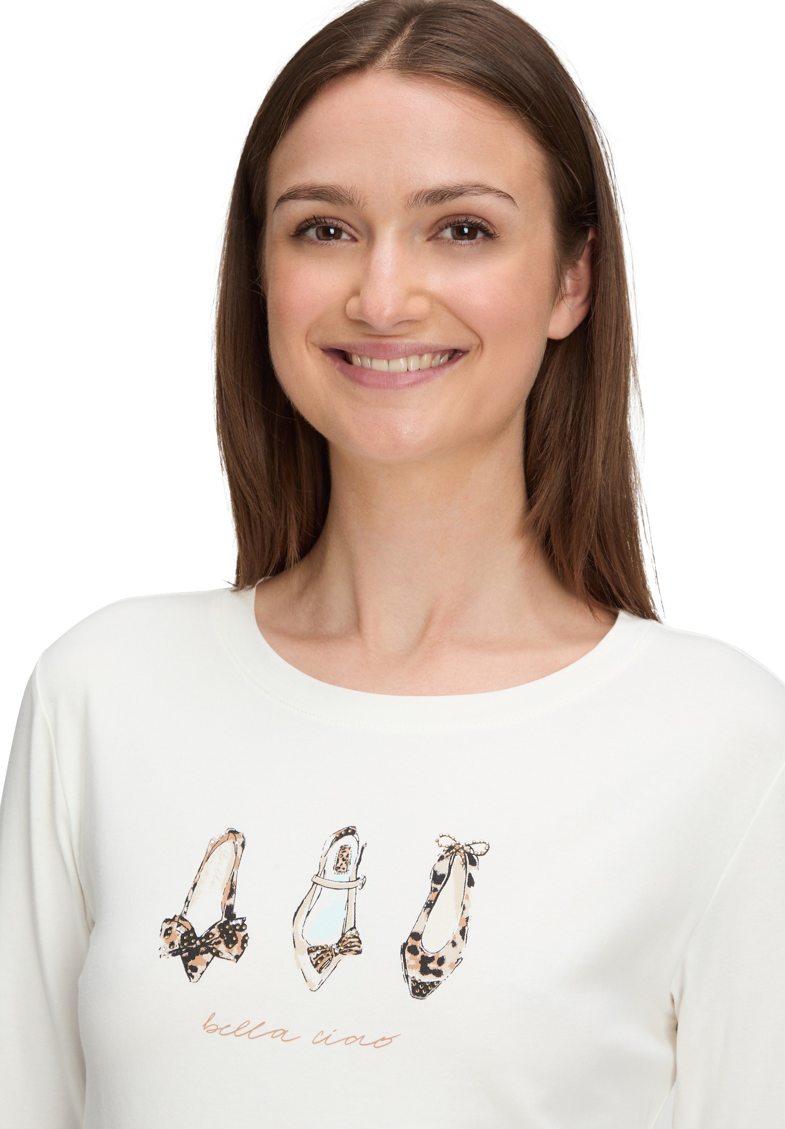 Betty&Co Rundhalsshirt »Casual-Shirt mit Print«