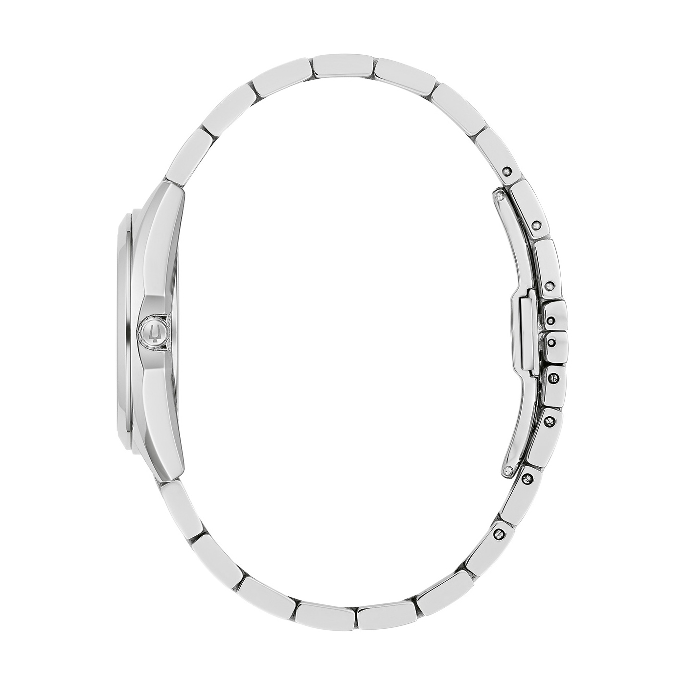 Bulova Quarzuhr »Surveyor« Armbanduhr, Damenuhr, Edelstahlarmband, analog