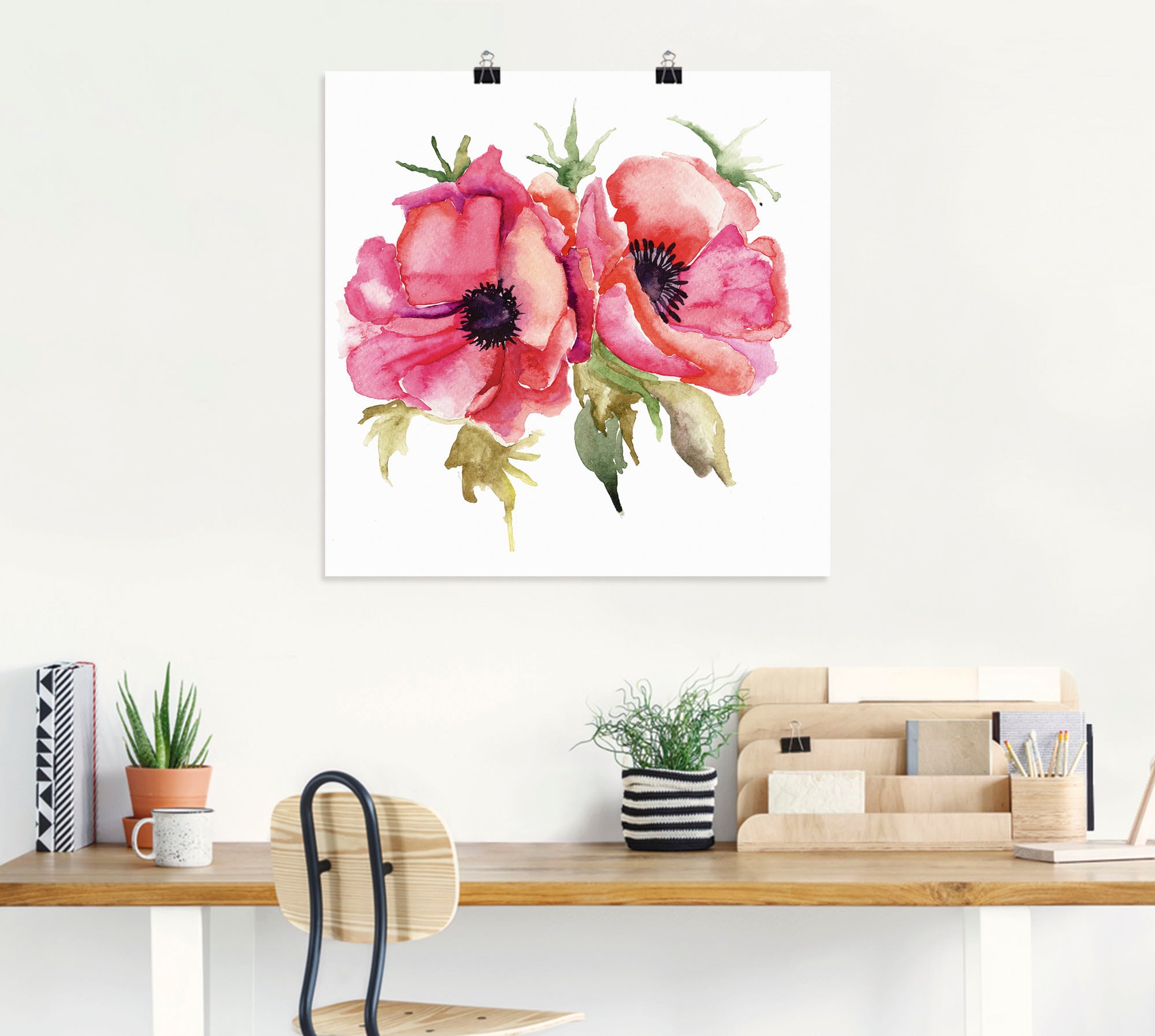 Artland Wandbild »Mohnblumen« Blumen 1 Stk. tlg. als Leinwandbild, Poster in verschied. Größen