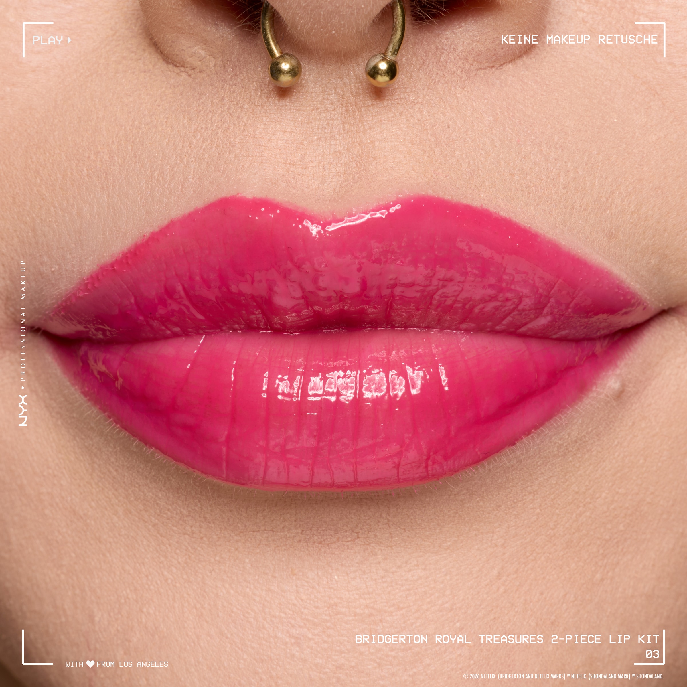 NYX PROFESSIONAL MAKEUP Schmink-Set »BRIDGERTON ROYAL TREASURES LIP KIT« Royal Butter Gloss und Royal Lip Liner