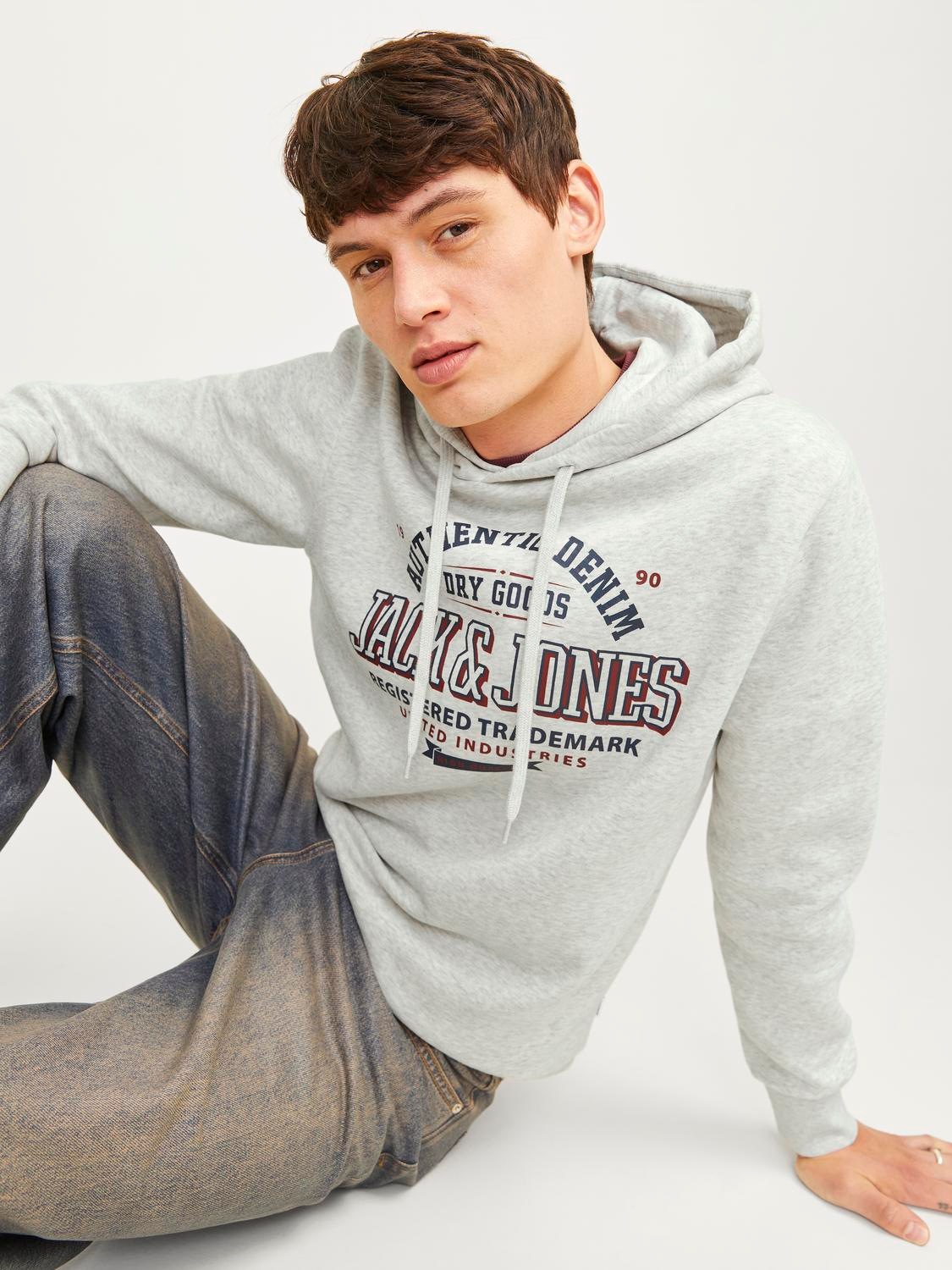 Jack & Jones Kapuzensweatshirt »JJELOGO SWEAT HOOD 2 COL 24/25 NOOS«, mit Logo Print