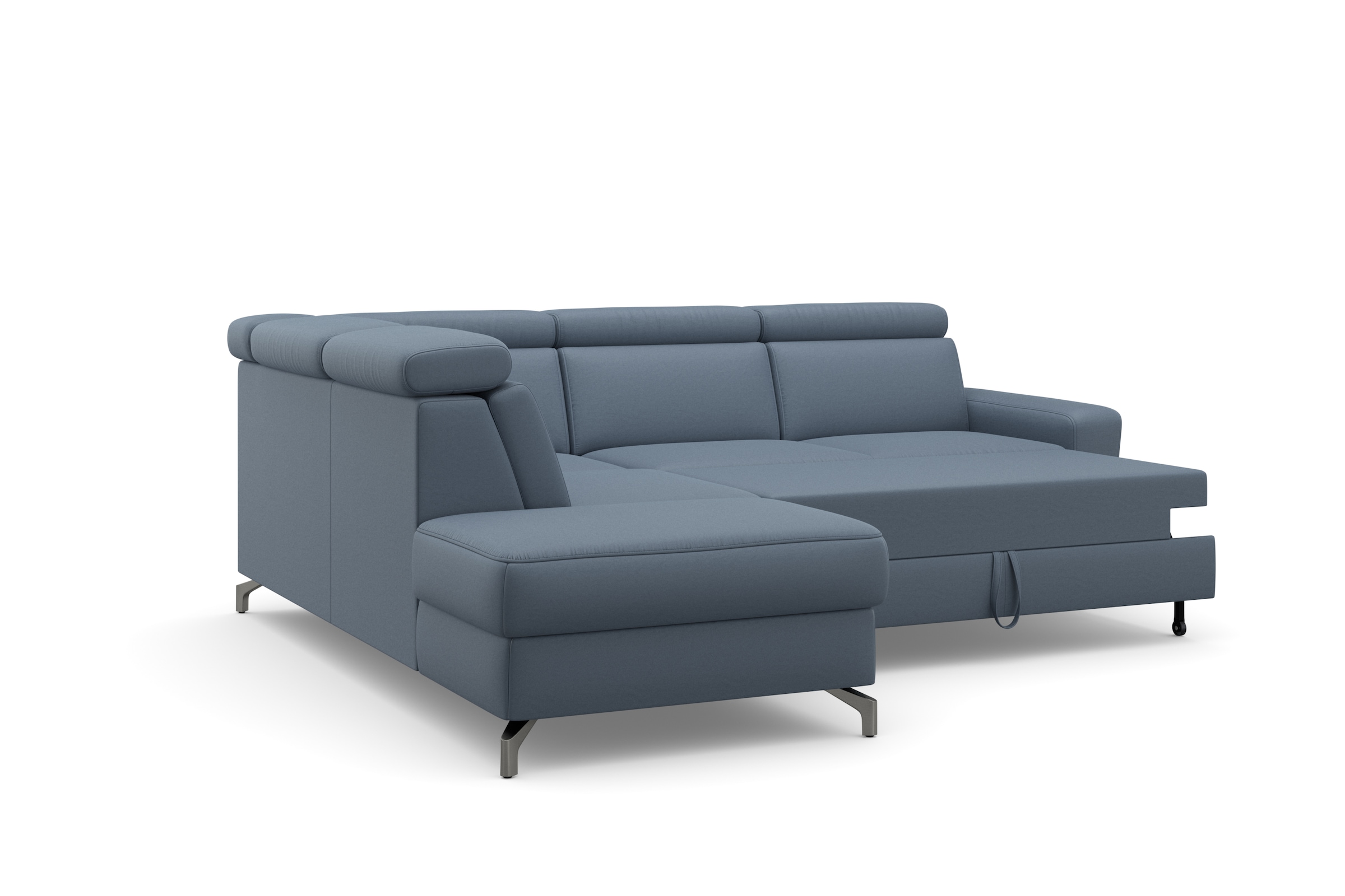 sit&more Ecksofa »Scarlett L-Form«, inklusive Kopfteilverstellung, wahlweise mit Bettfunktion, Bettkasten