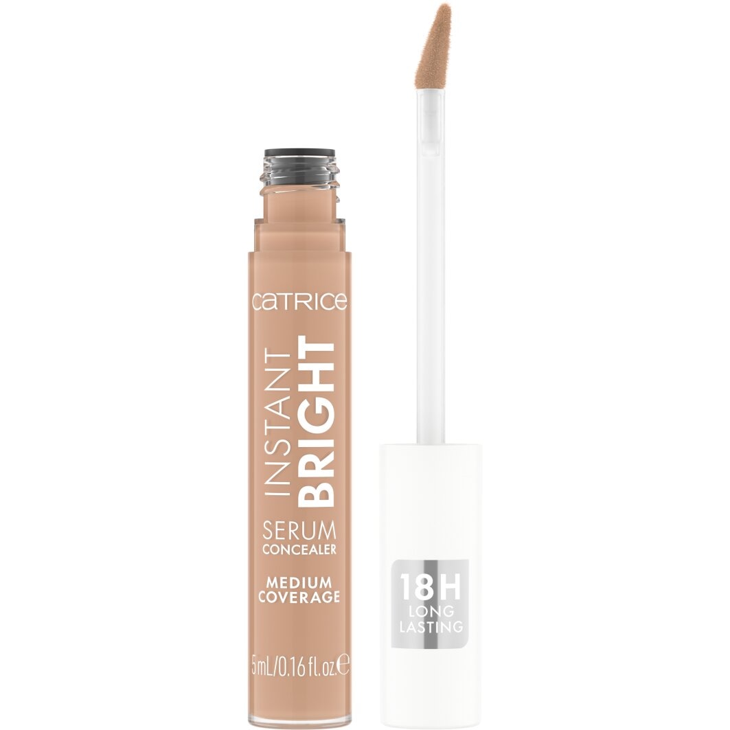 Catrice Concealer »Instant Bright Serum Concealer« Langhaltend, mittlere Deckkraft, leichte Textur, spendet Feuchtigkeit.