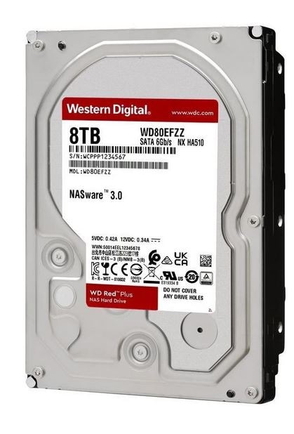 Western Digital HDD-NAS-Festplatte »WD Red Plus«, 3,5 Jahre ➥ UNIVERSAL | 3 Zoll XXL Garantie