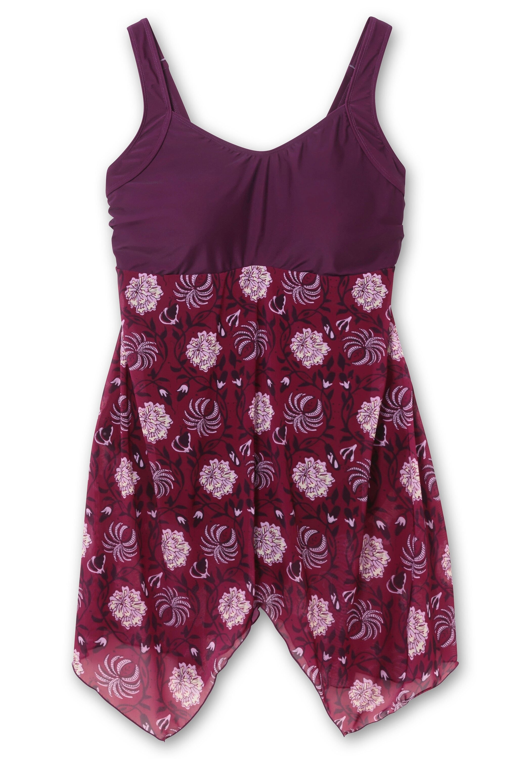Sheego Badekleid »Badekleid mit Mesh-Rock und Shaping-Effekt«
