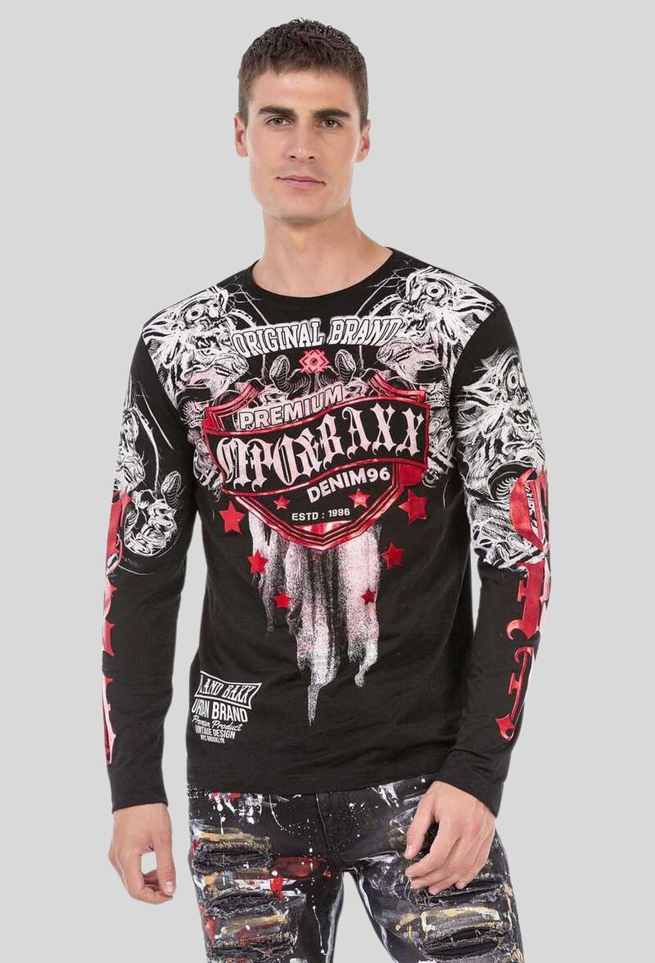 Cipo & Baxx T-Shirt »Cipo & Baxx Sweatshirts« mit coolem Print