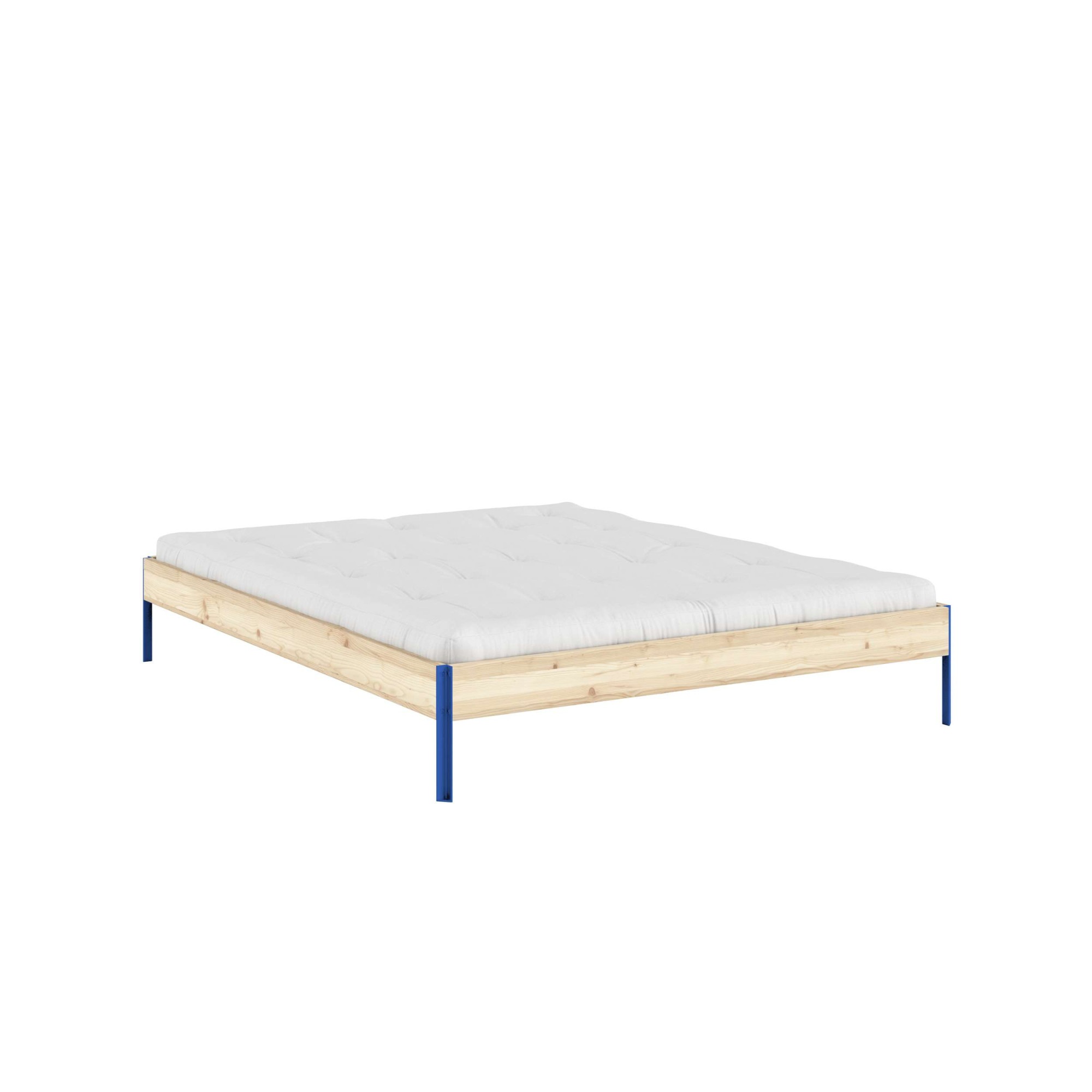 Karup Design Bettgestell "CORE BED Bodenbett, Holzrahmen, Futonbett, Jugendbett, Holzbett" Massivholzbett mit Lattenrost, Kiefer massiv, Doppelbett ohne Kopfteil