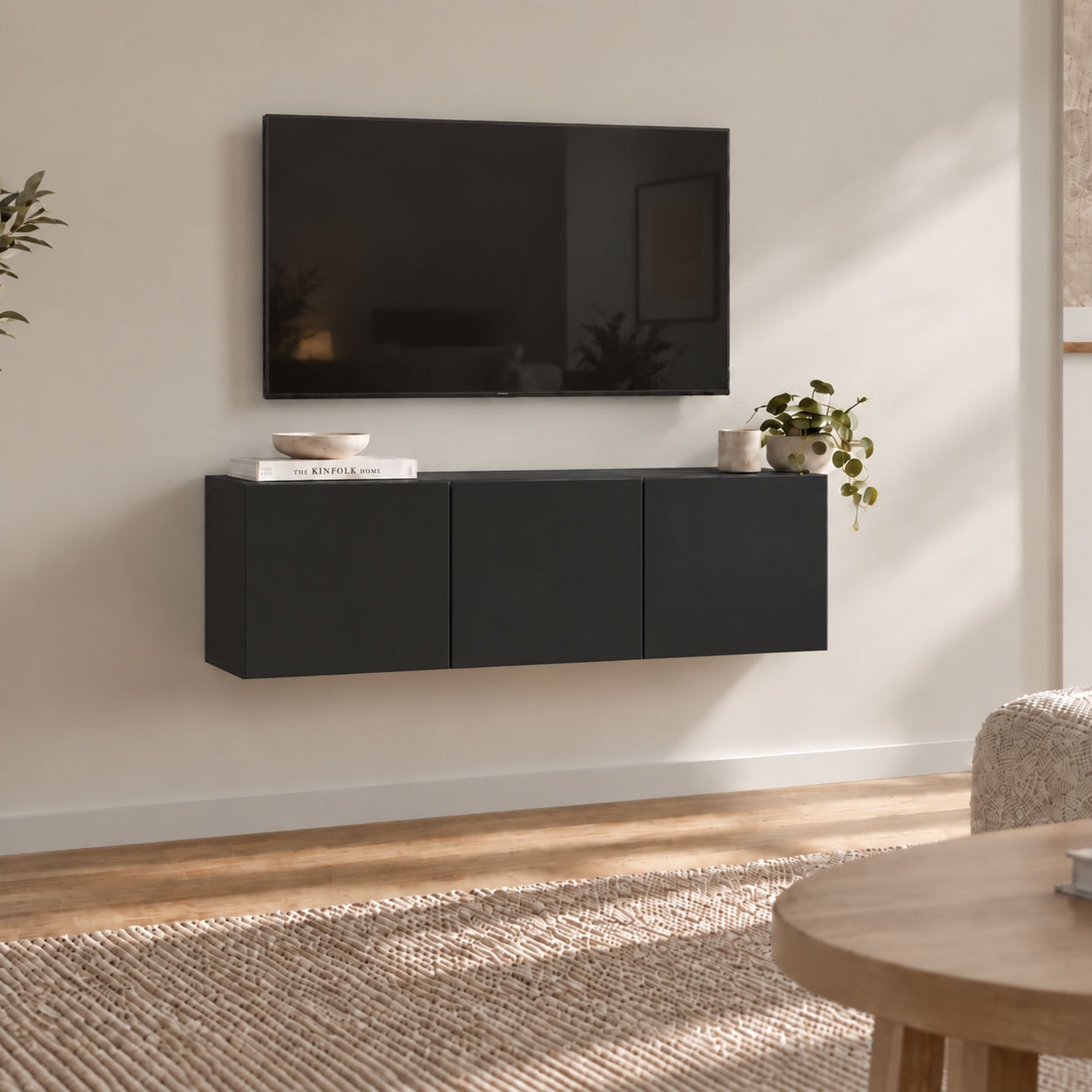 borchardt Möbel Lowboard »Vaasa, Konsole, Hängeschrank mit 3 Türen« Breite 114 cm, nur hängend
