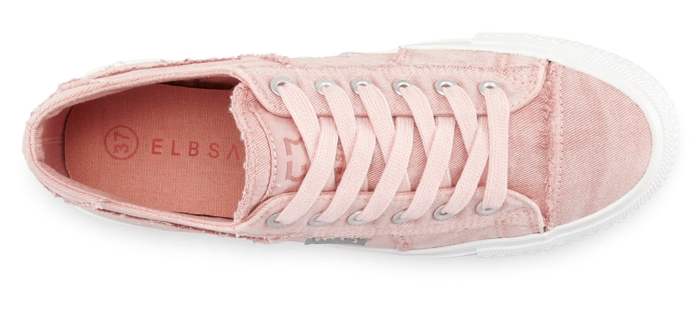 Elbsand Sneaker »Schnürschuh,«, Schnürhalbschuh, Freizeitschuh aus Textil, Used-Look VEGAN