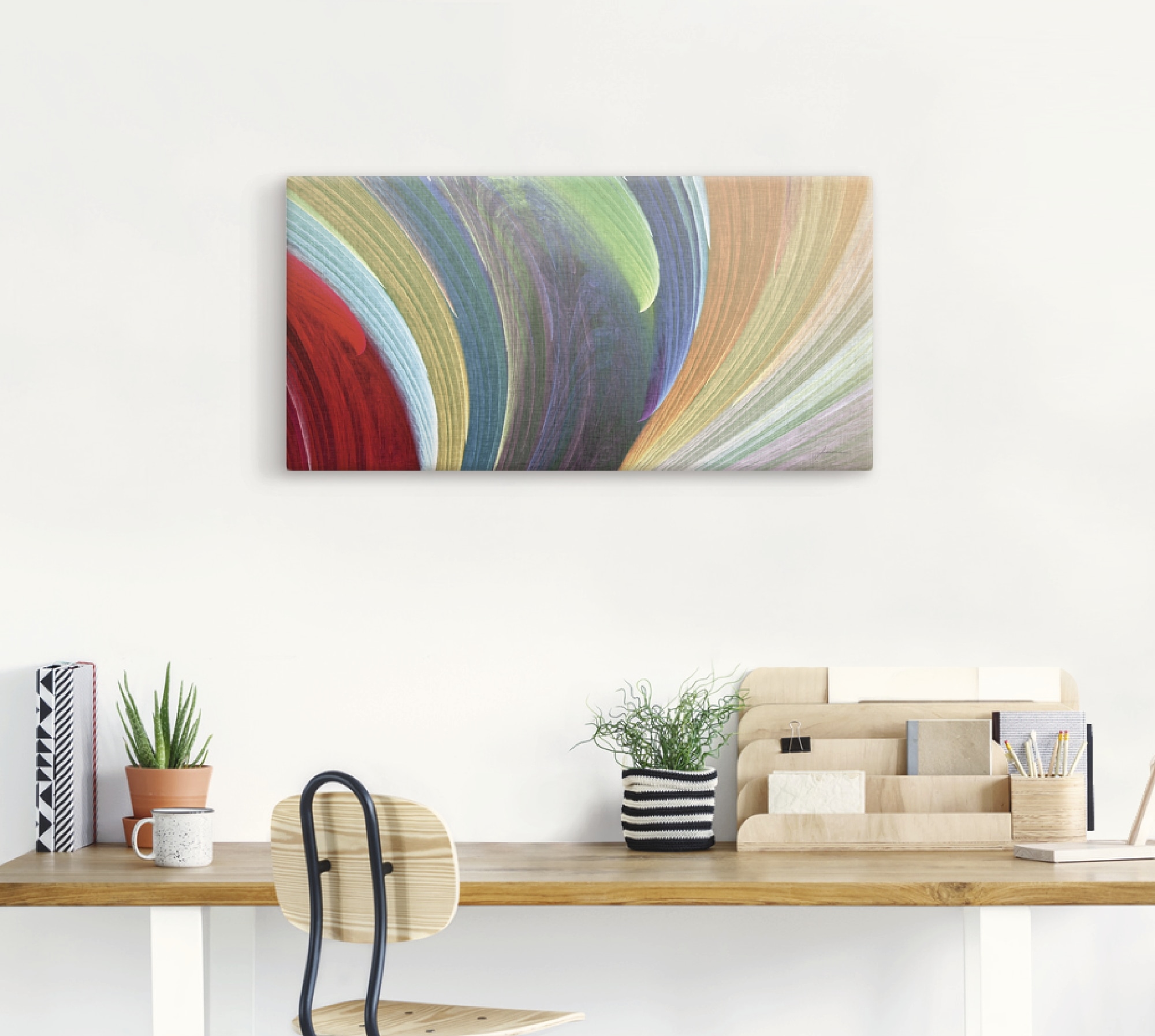 Artland Leinwandbild »Windwellen III« Muster 1 Stk. tlg. auf Keilrahmen gespannt