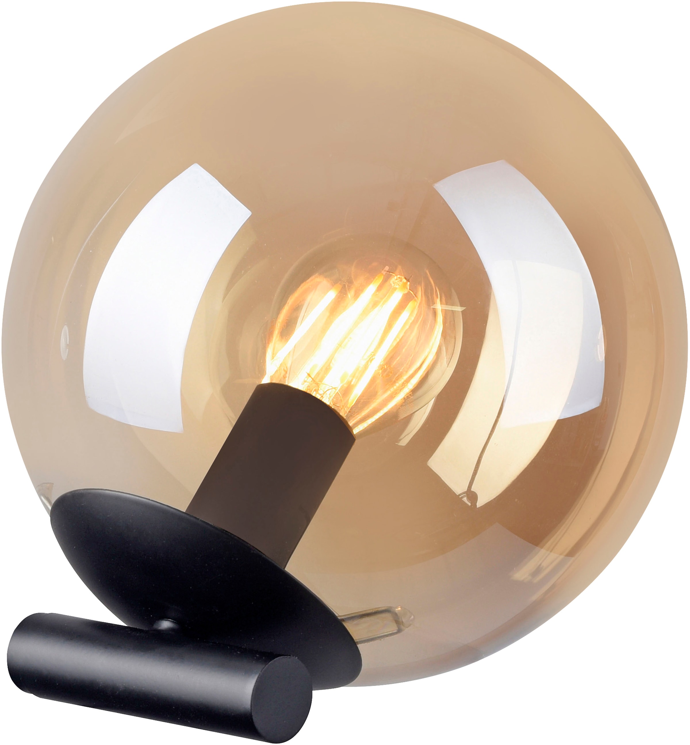 my home Tischleuchte »Nymölla« E14 Tischleuchte mit großer Glaskugel, amberfarben oder opal matt weiß