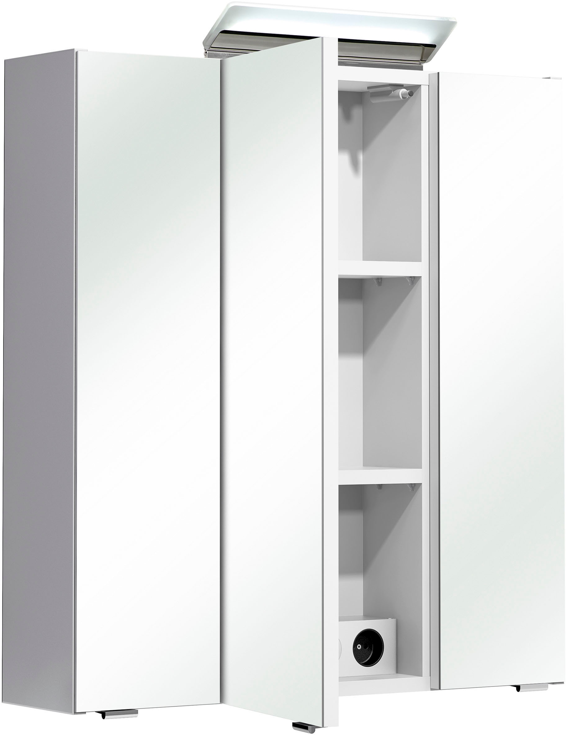 Saphir Badmöbel-Set »Quickset 341 6-teilig, Waschbeckenunterschrank und LED-Spiegelschrank« Set, 6 Stk. tlg.