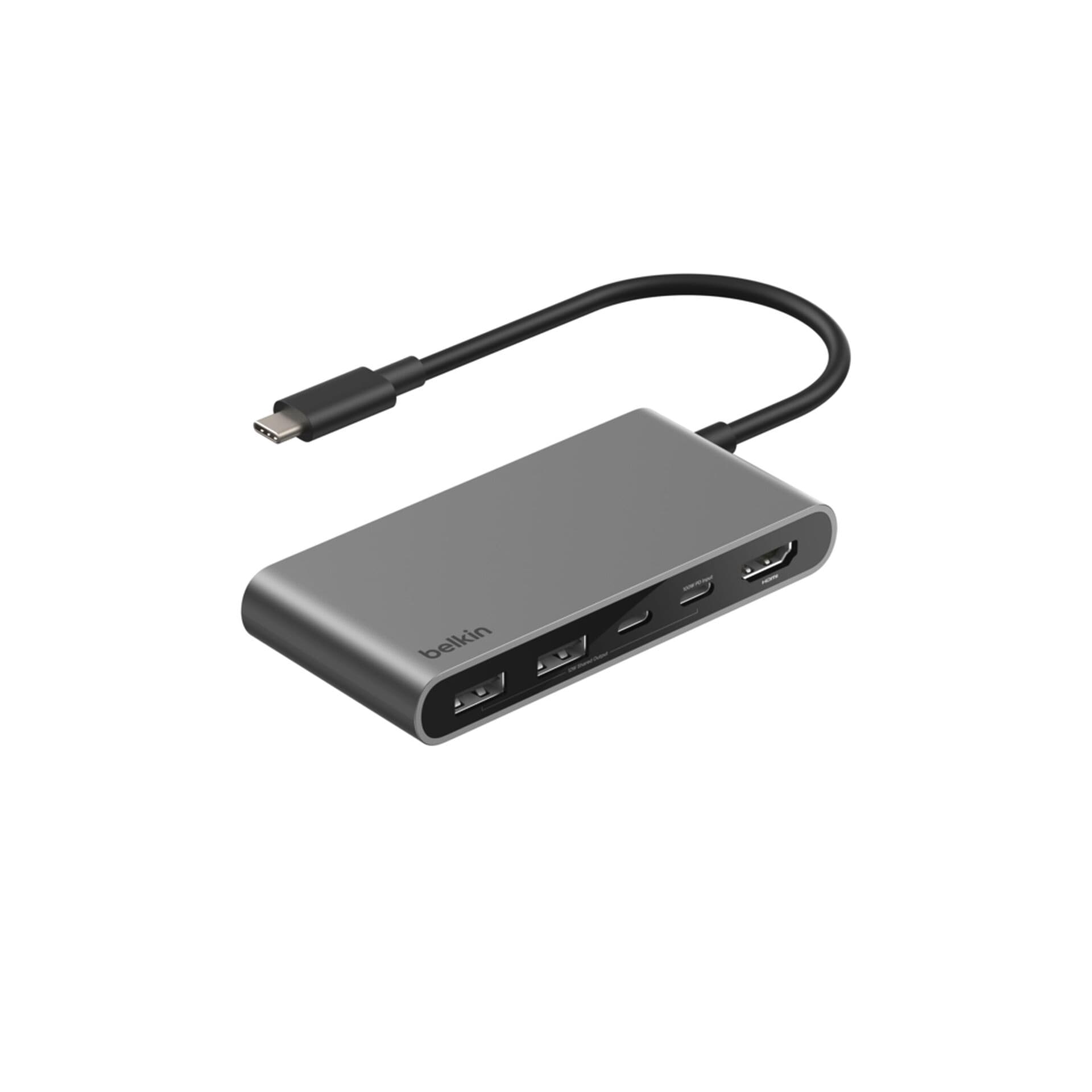 Belkin Laptop-Dockingstation »Connect 5-Port-USB-C-Hub mit zwei USB-C-Anschlüssen«