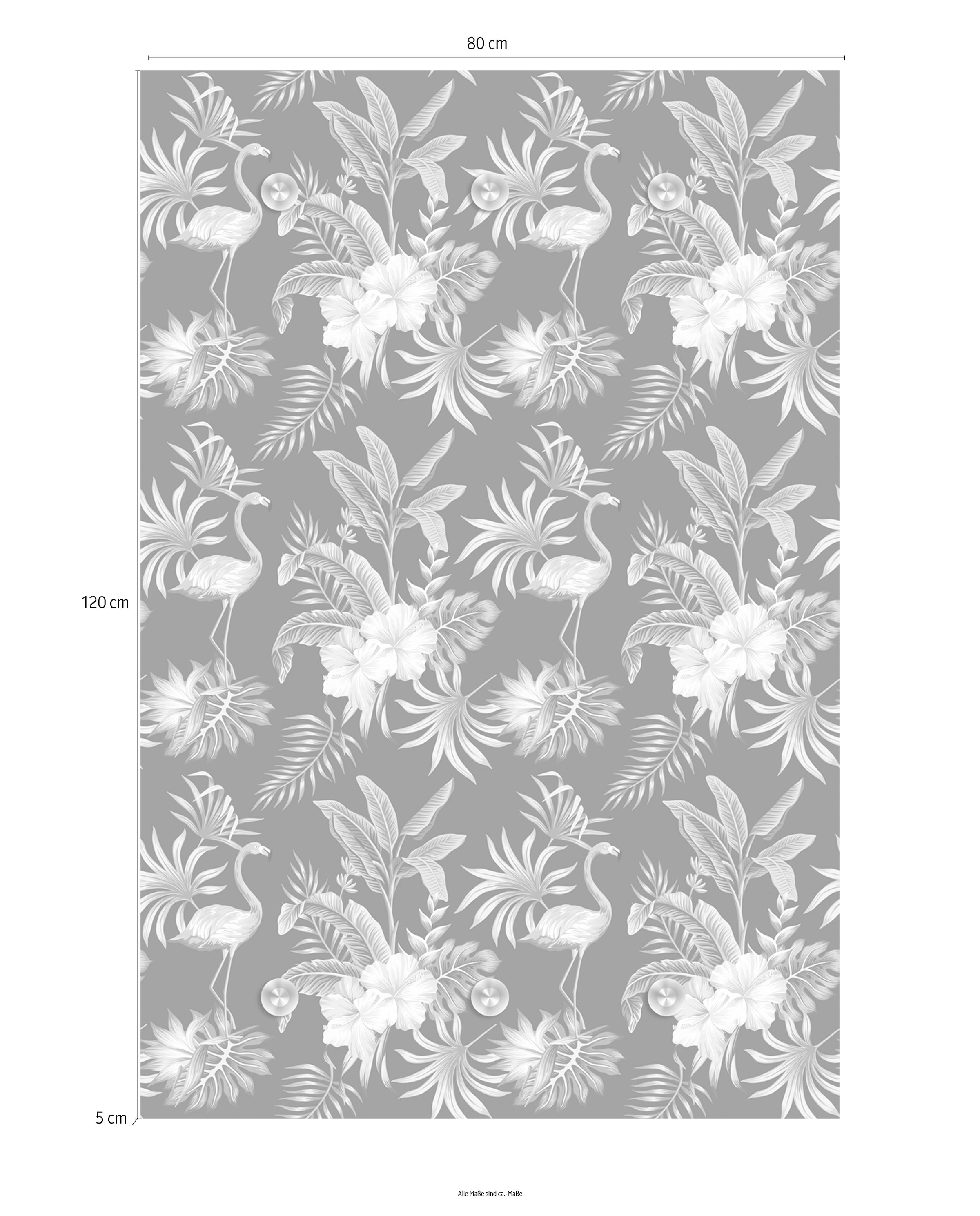 queence Garderobenleiste »Flamingos«, mit 6 Haken, 80 x 120 cm