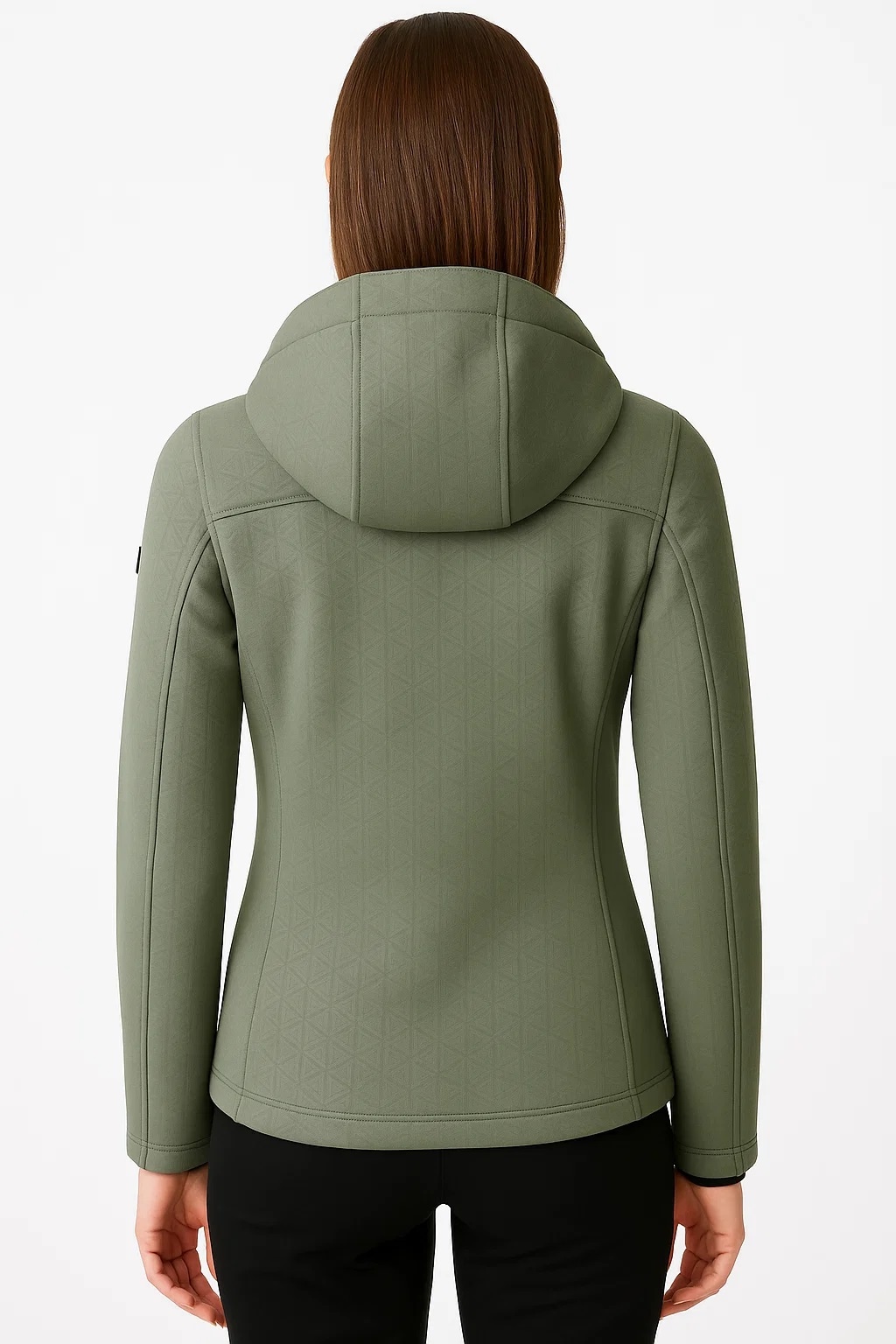 LPO Softshelljacke »SHELBY PEAK II«, leichte Softshelljacke mit All-Over-Print und abnehmbarer Kapuze