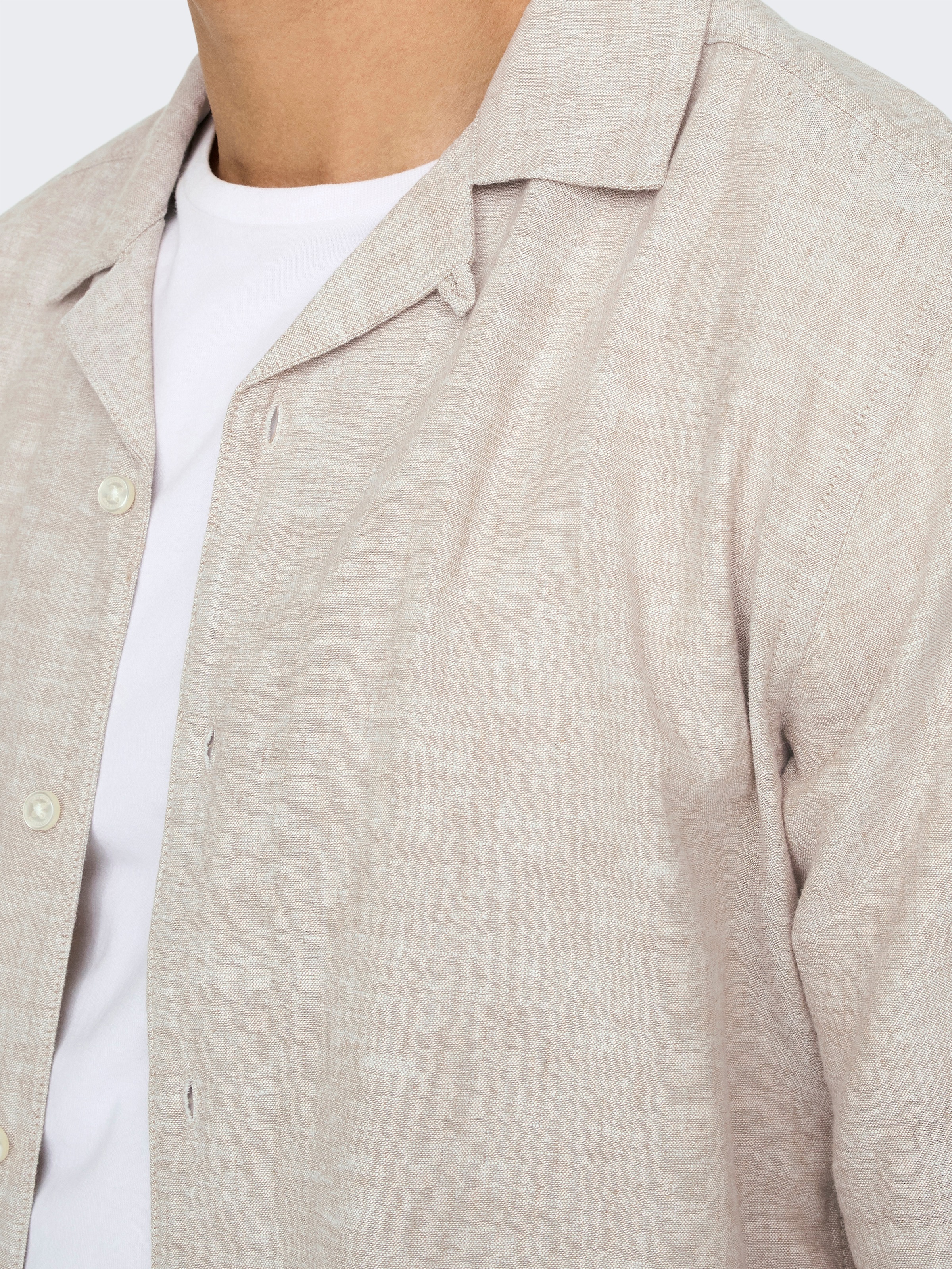 ONLY & SONS Kurzarmhemd »ONSCAIDEN SS SOLID RESORT LINEN NOOS«